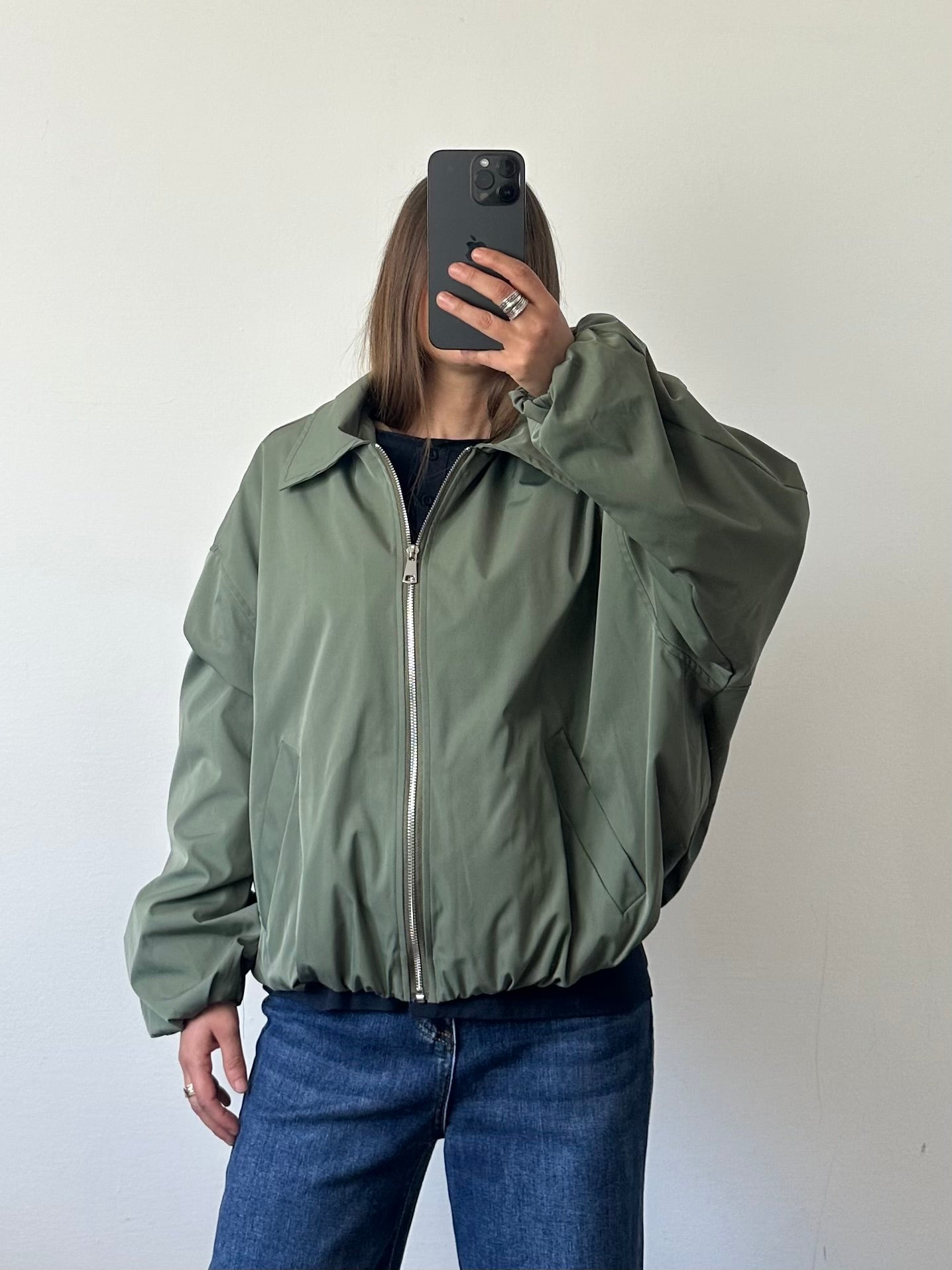 GIACCA BOMBER VERDE