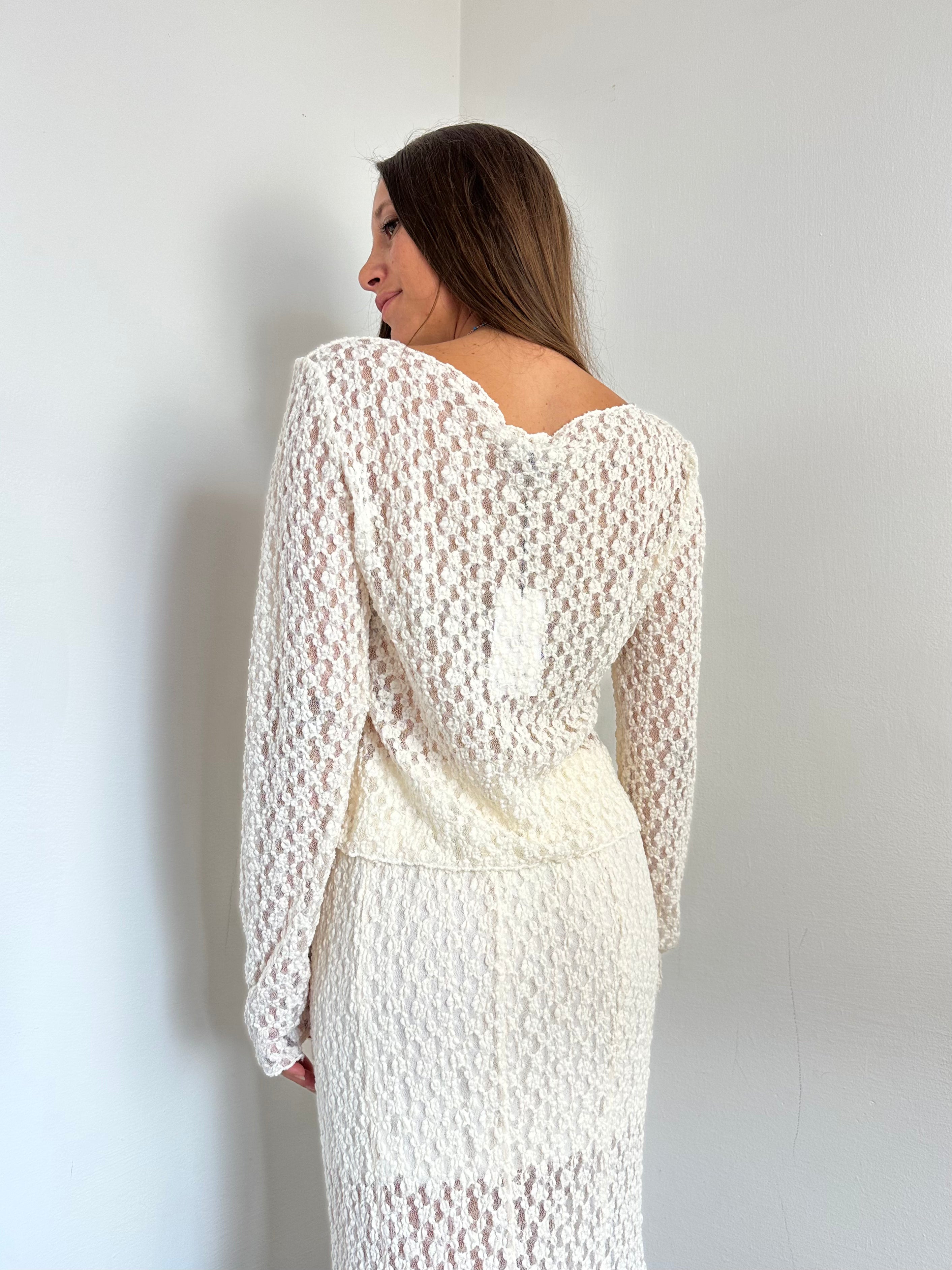 COORDINATO PIZZO PANNA