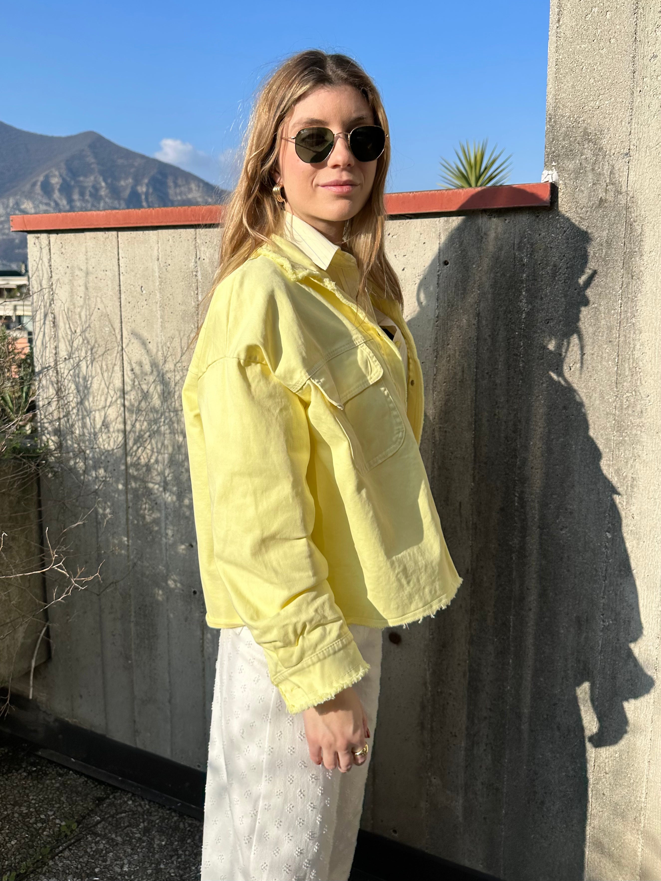 GIACCA COTONE GIALLA