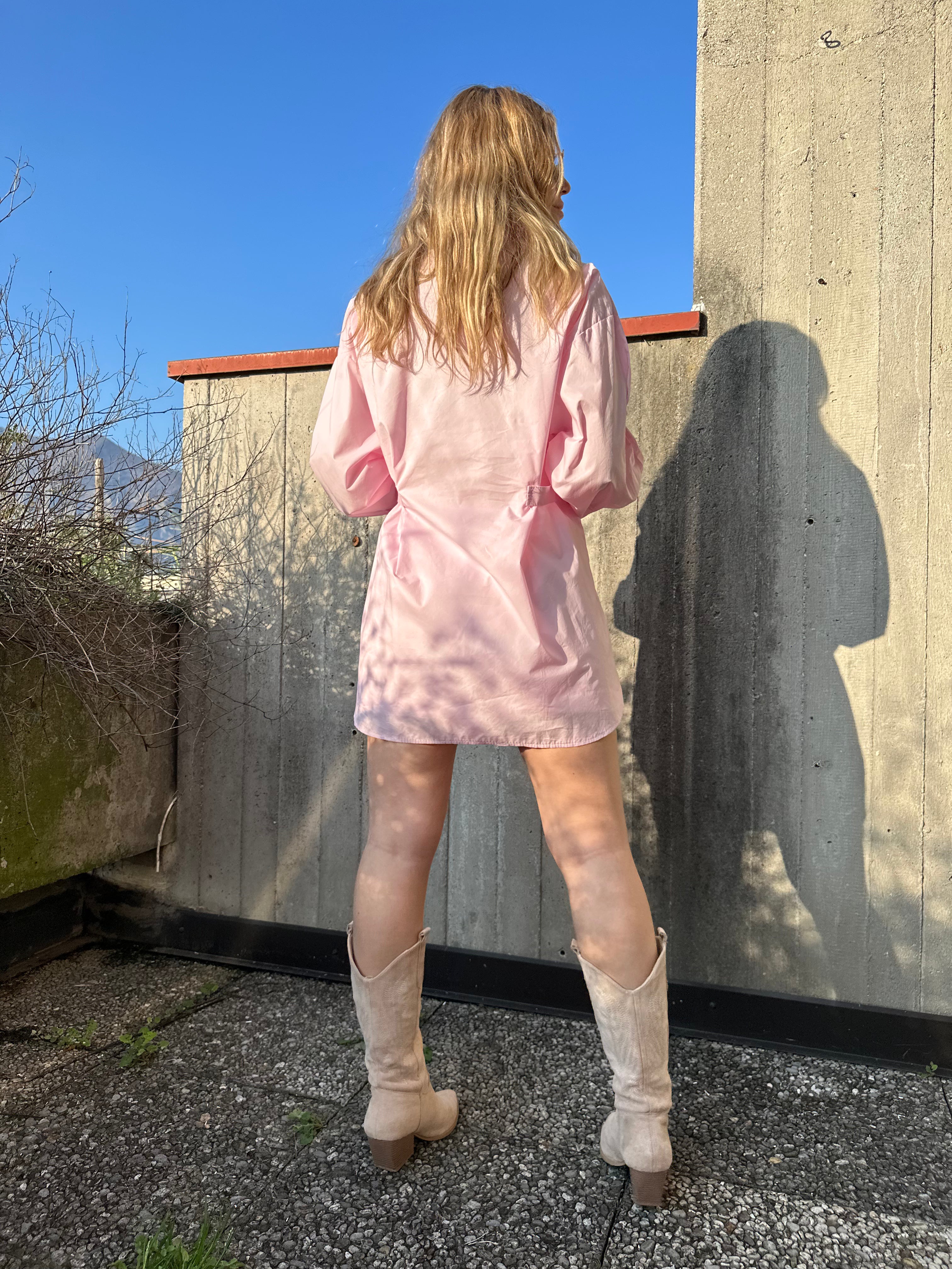 CAMICIA LUNGA ROSA