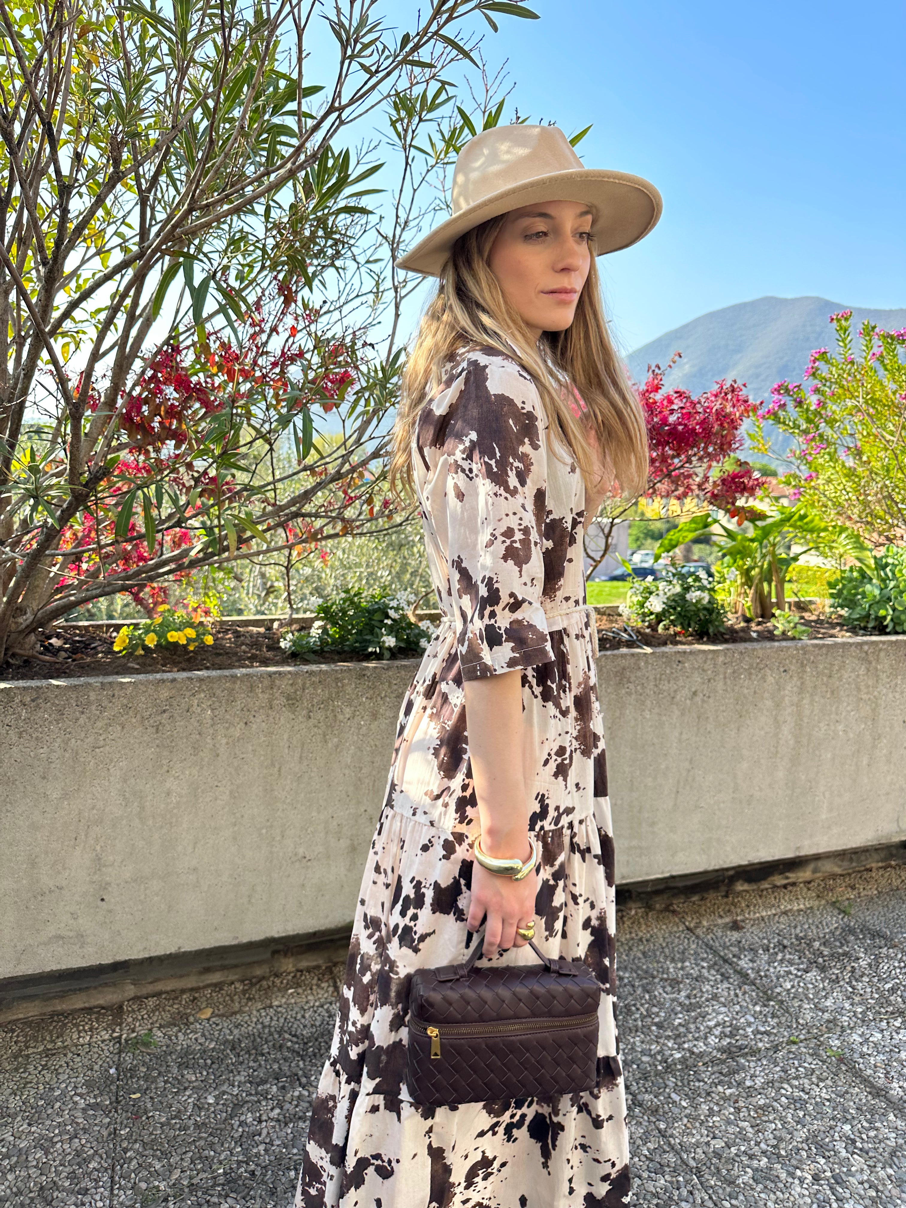 BORSA INTRECCIATA DAFNE MARRONE