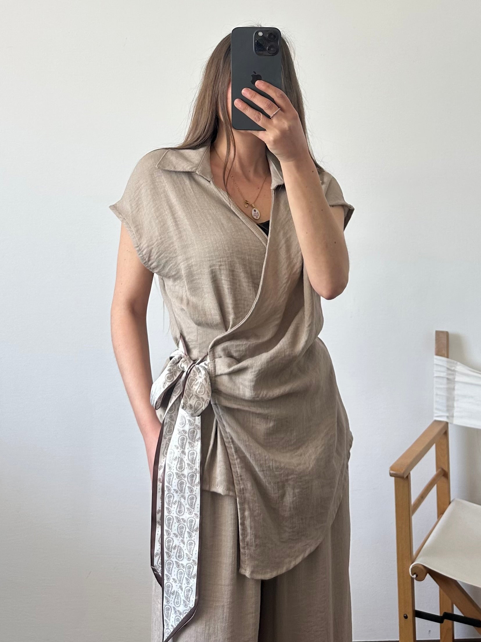COORDINATO foulard Fango