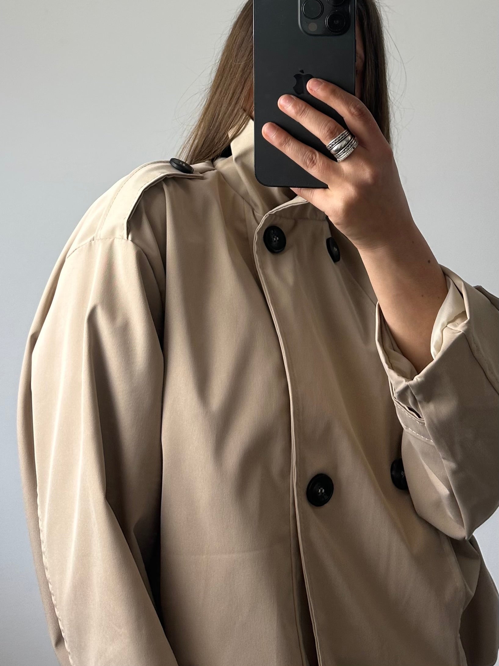 Trench bomber beige