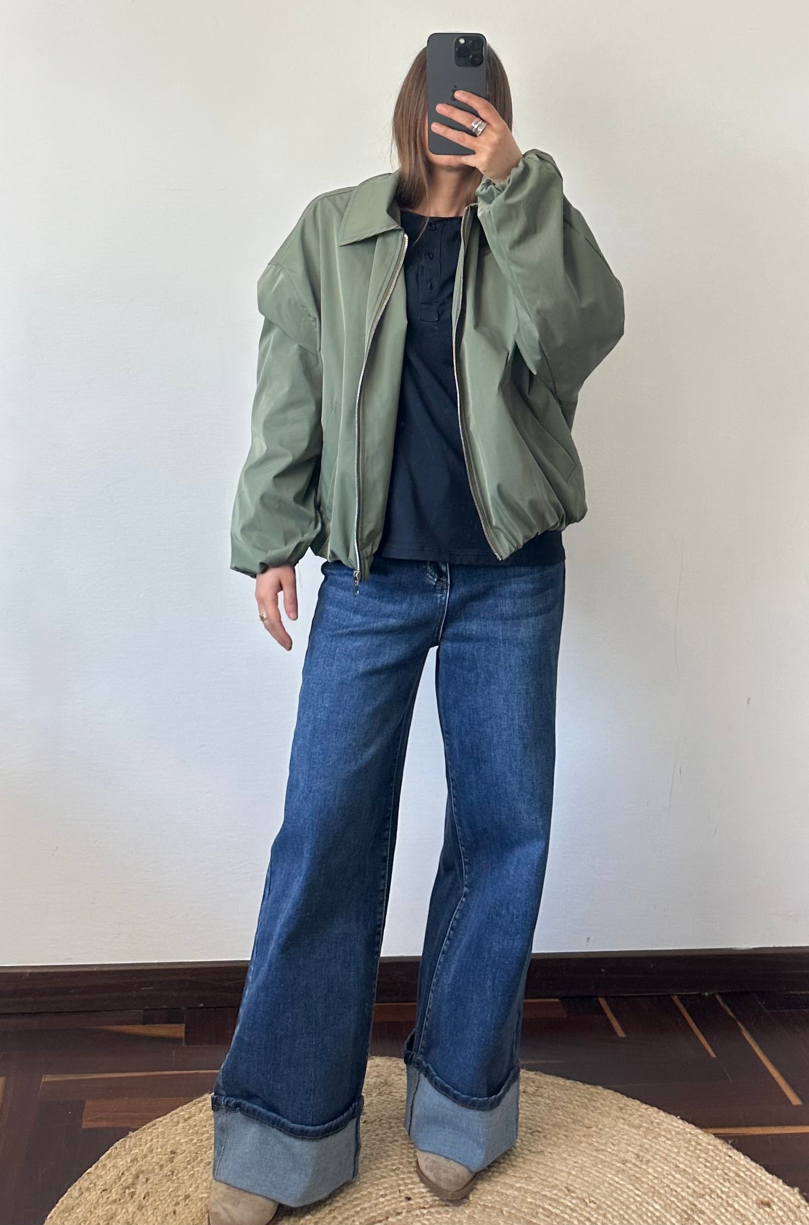GIACCA BOMBER VERDE