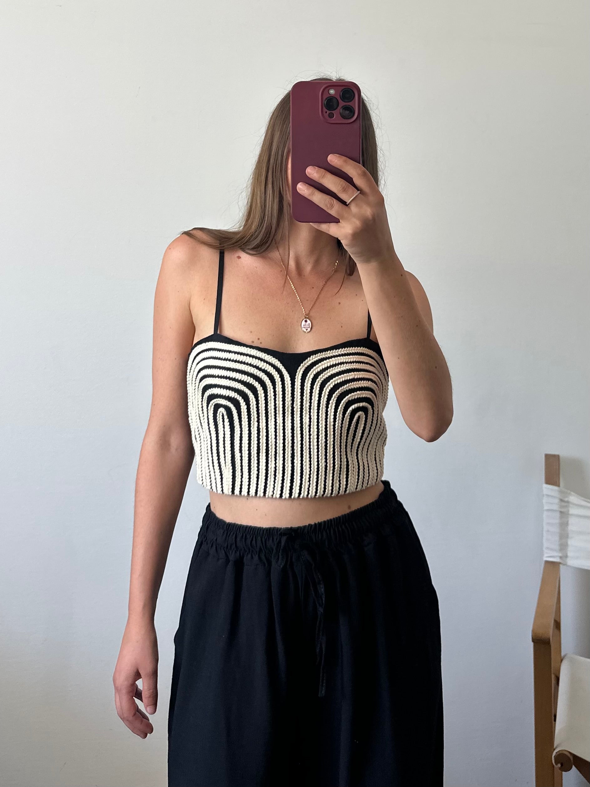 COORDINATO etnico ricamo nero