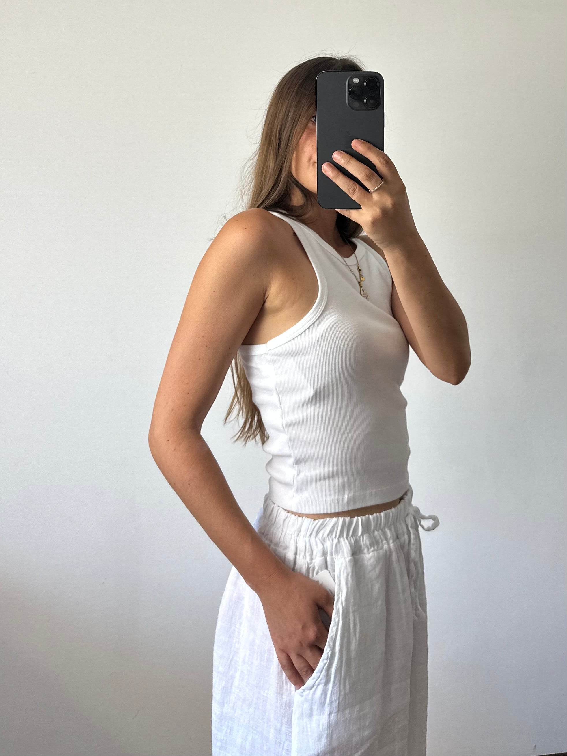 TOP COTONE Bianco