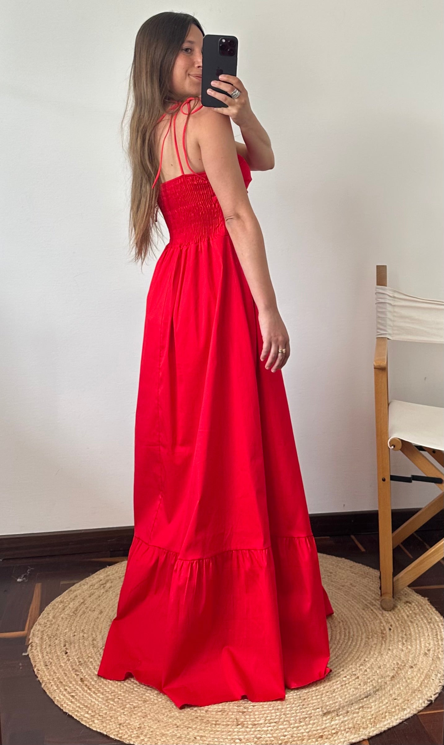 ABITO portofino in cotone rosso