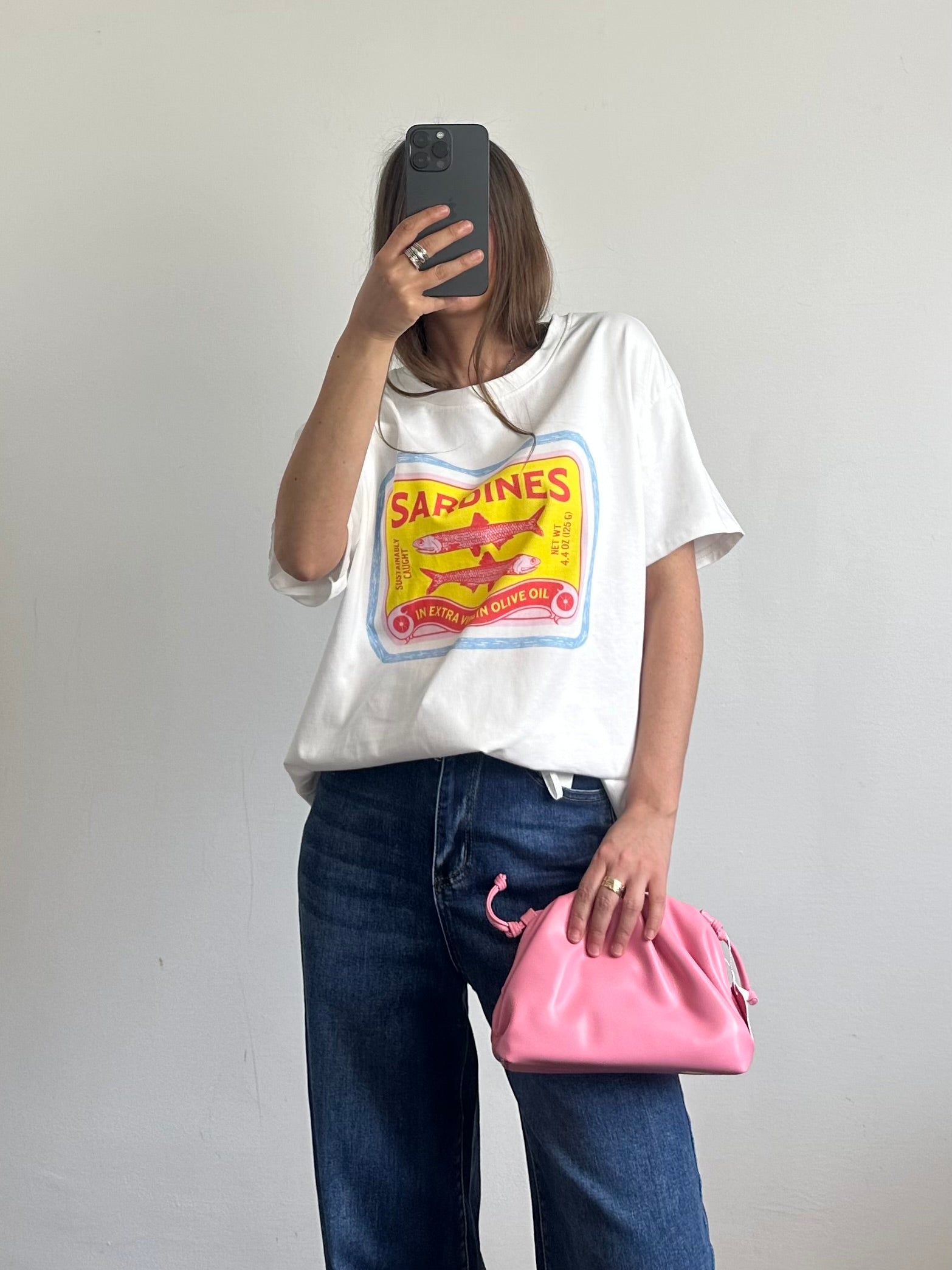 T-shirt 100% cotone over “ sardines”