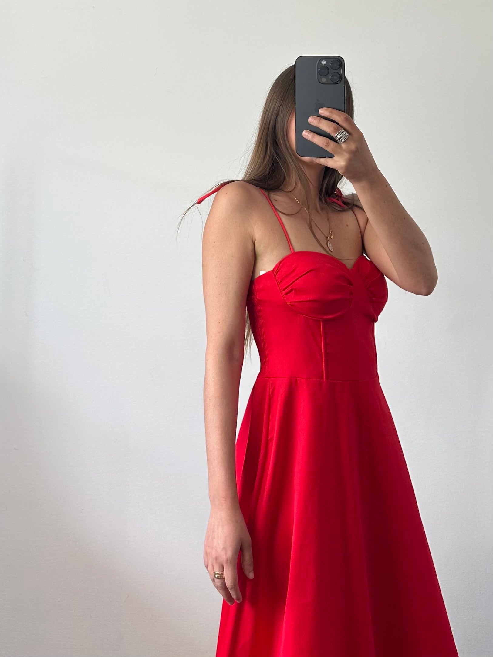 ABITO portofino in cotone rosso
