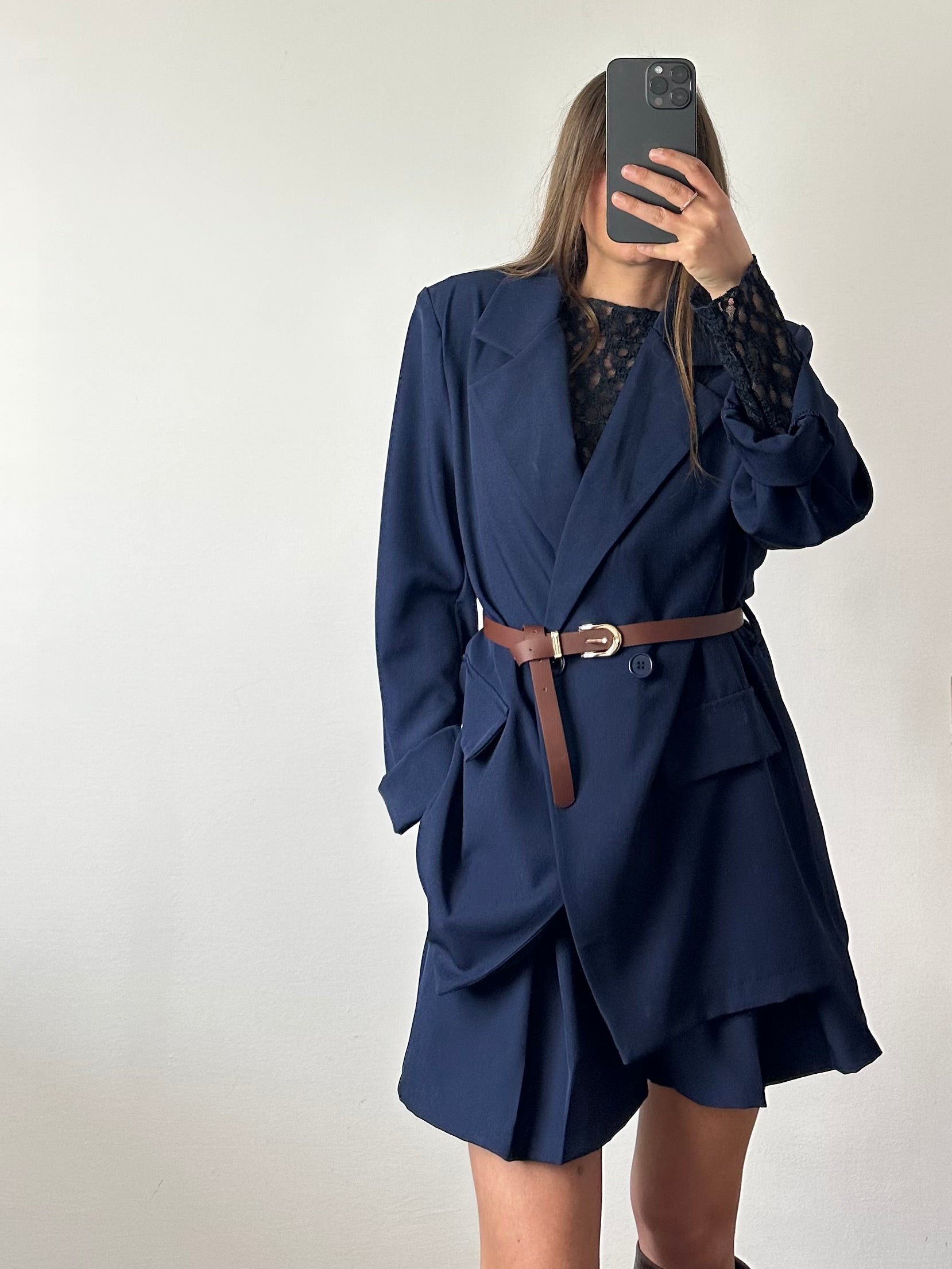 COORDINATO SHORTS BLU