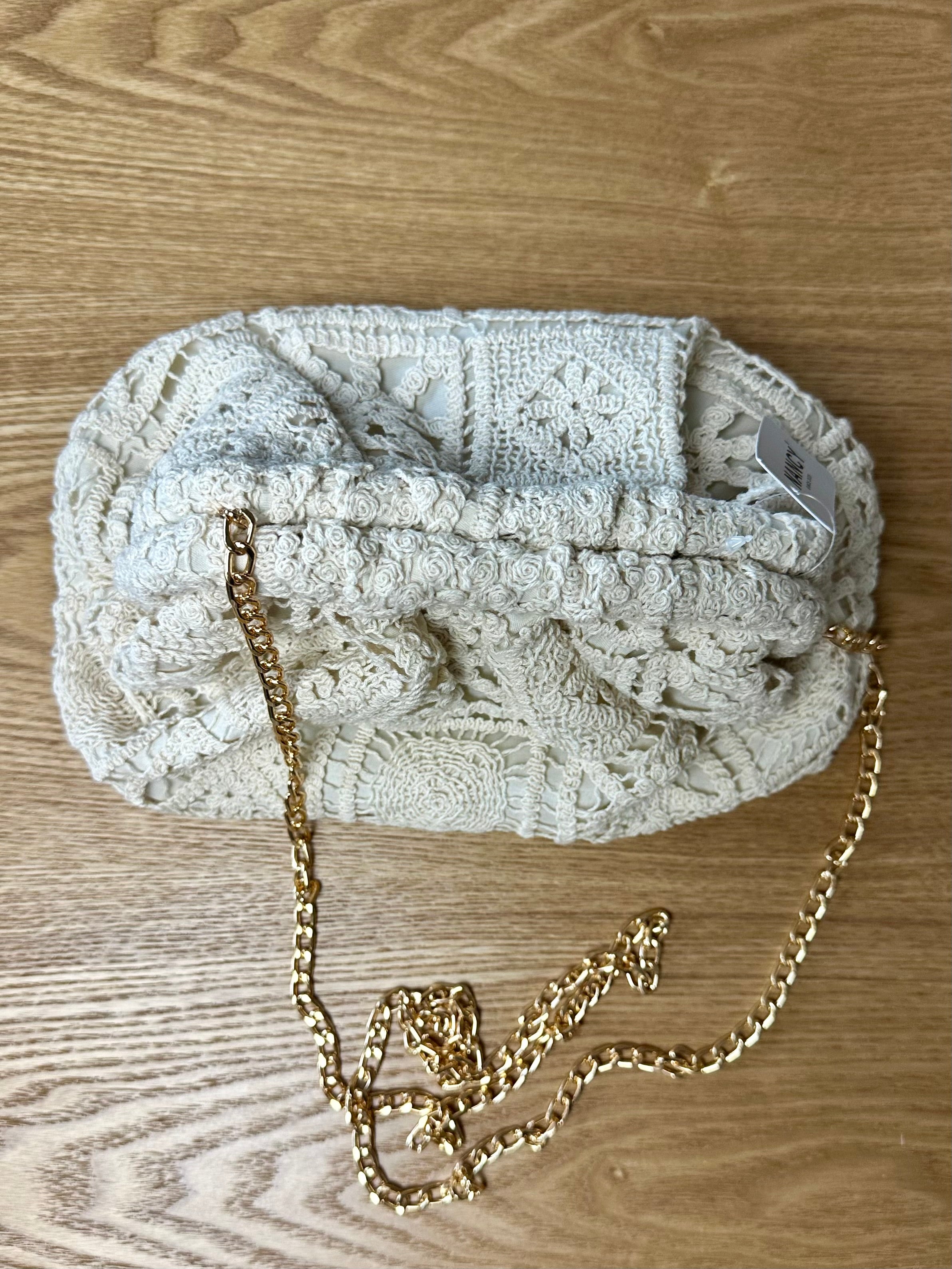 BORSA pasticcino crochet panna