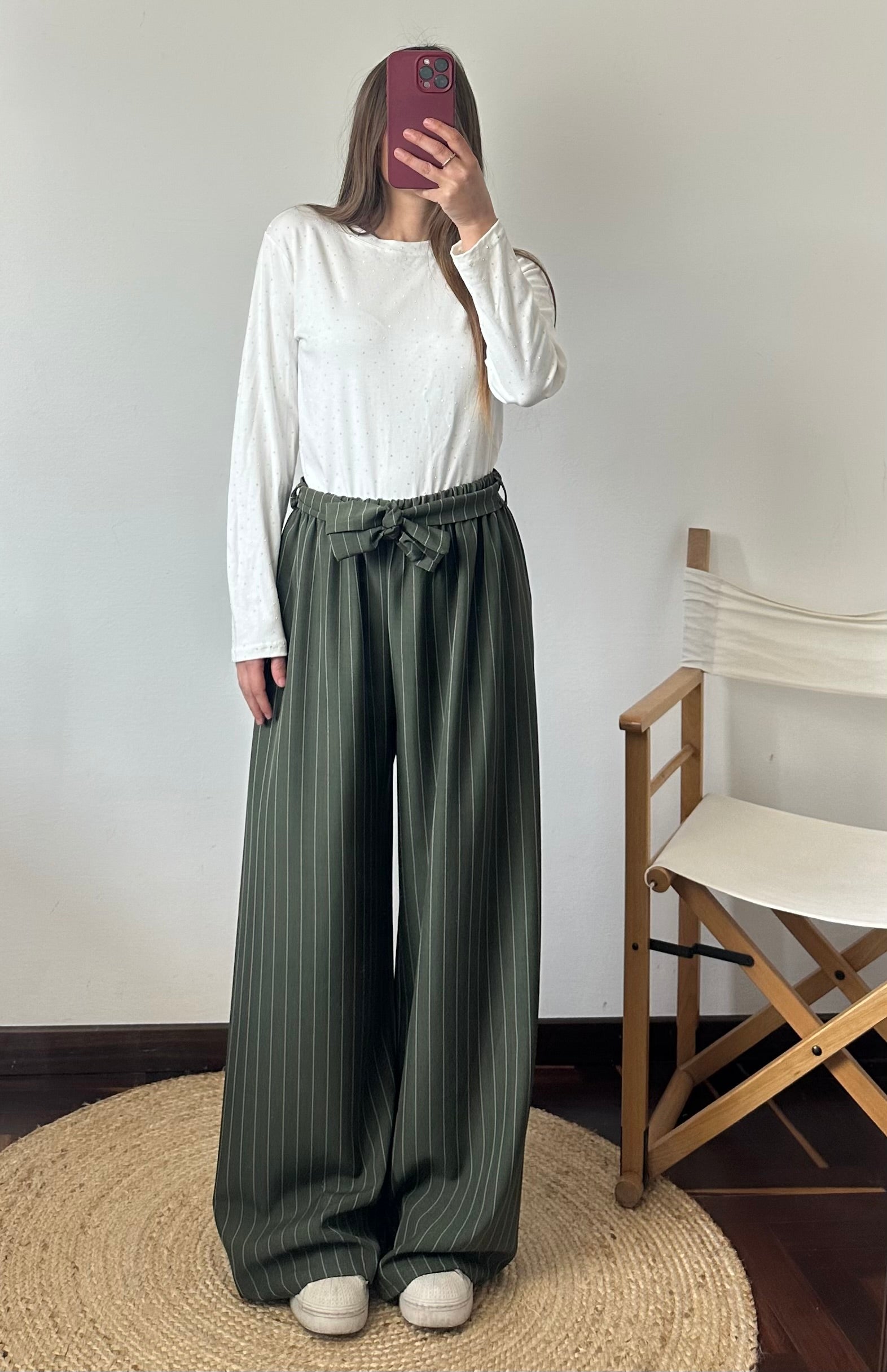 COORDINATO KIMONO GESSATO VERDE