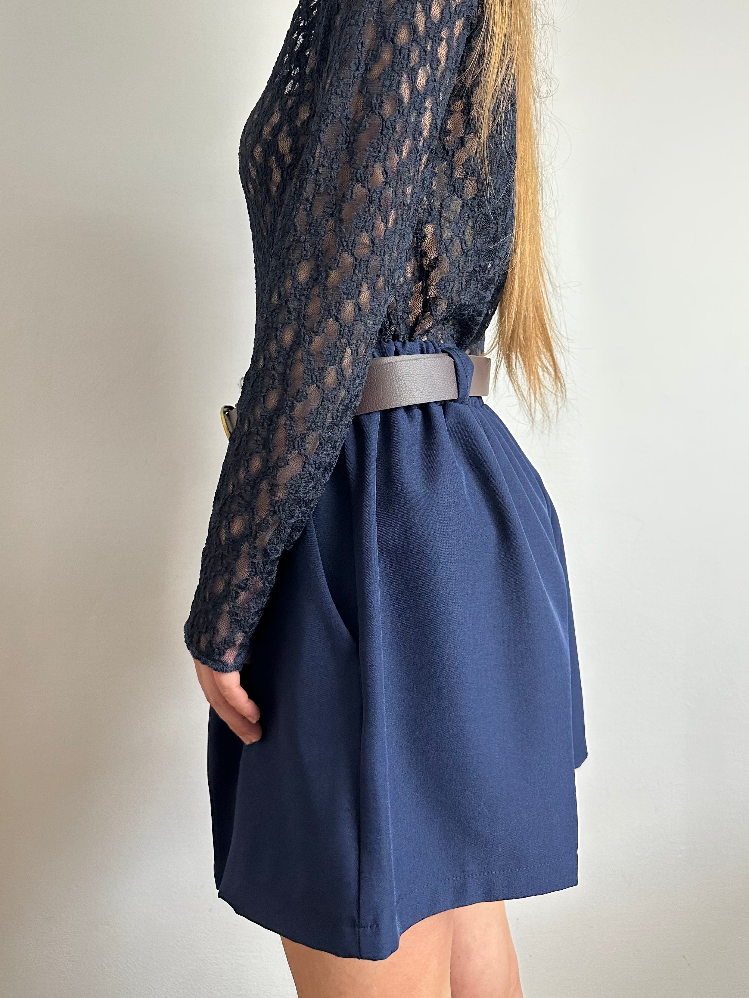 COORDINATO SHORTS BLU