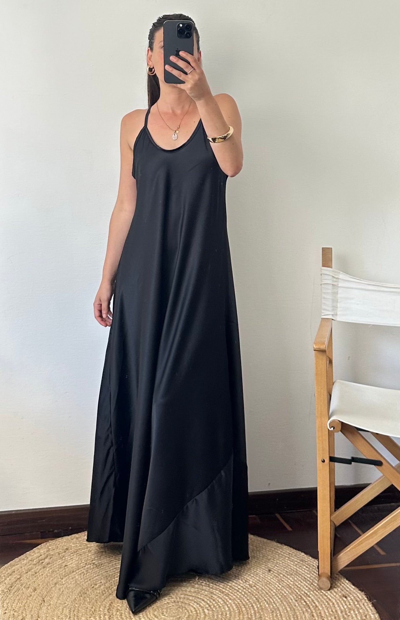 ABITO SATIN NERO