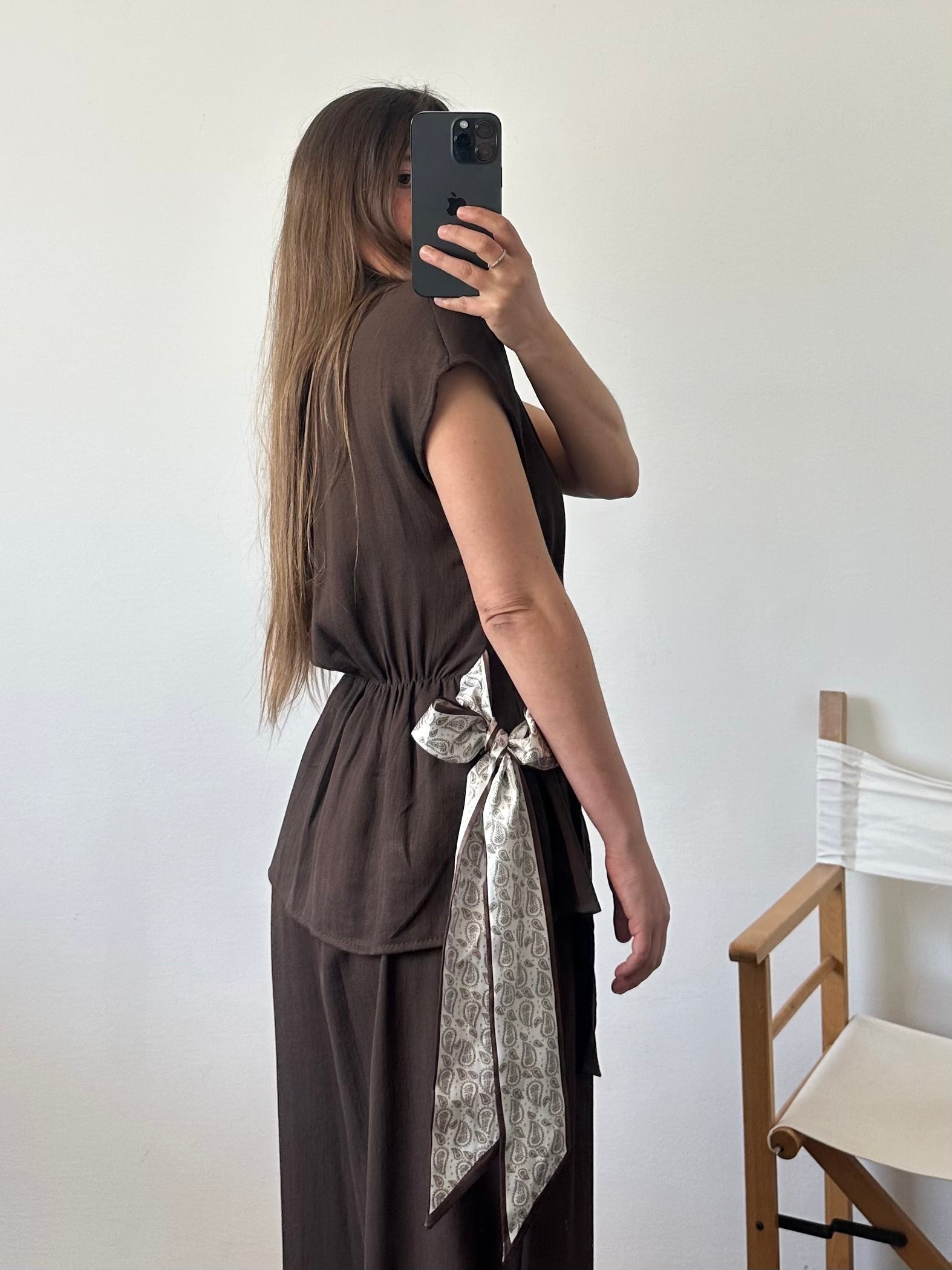 COORDINATO foulard cioccolato