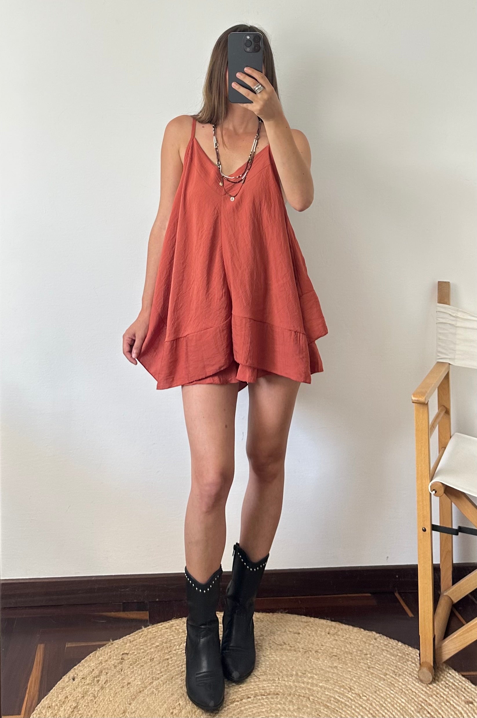 COORDINATO SHORTS terracotta