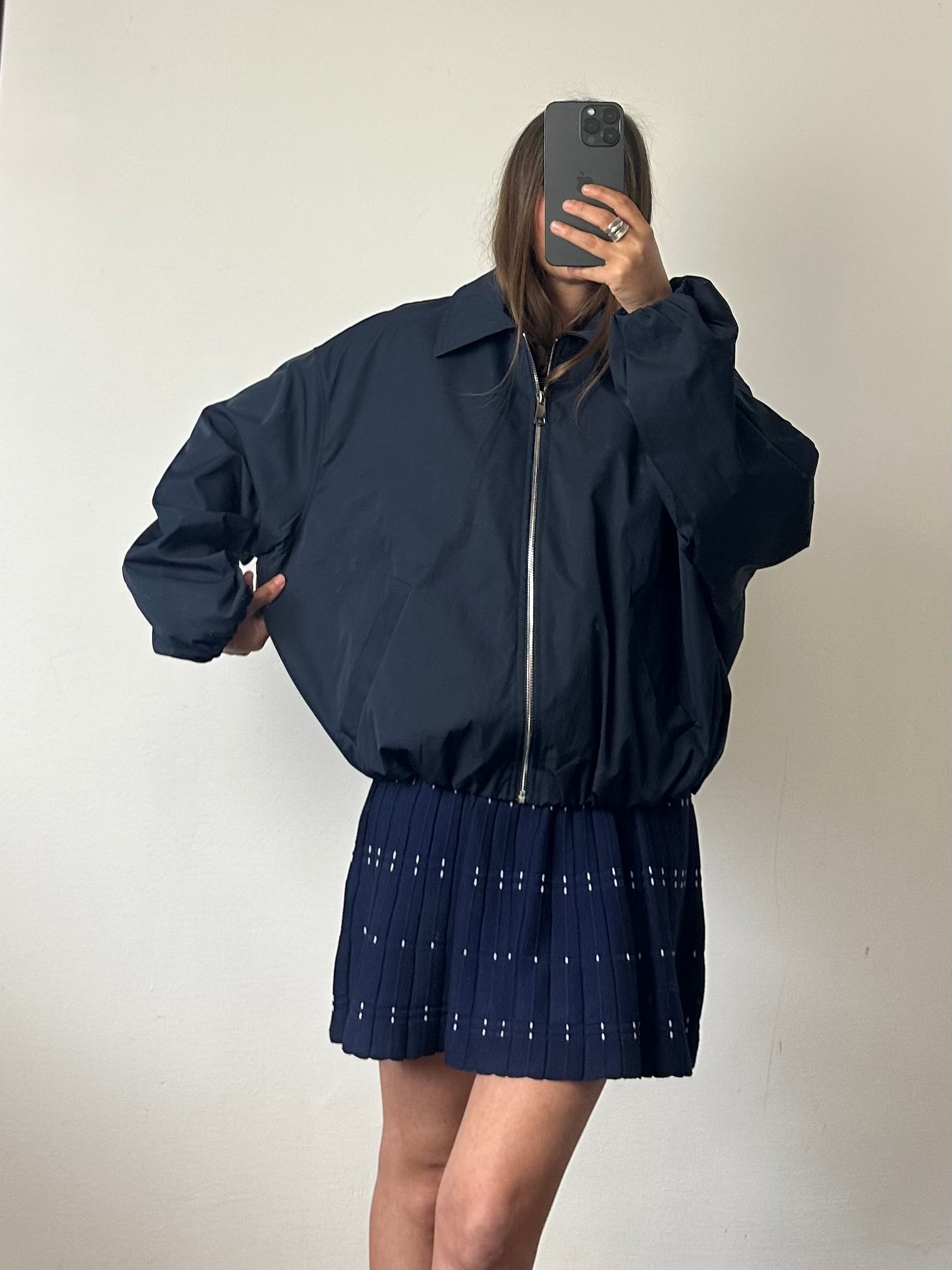 GIACCA BOMBER BLU