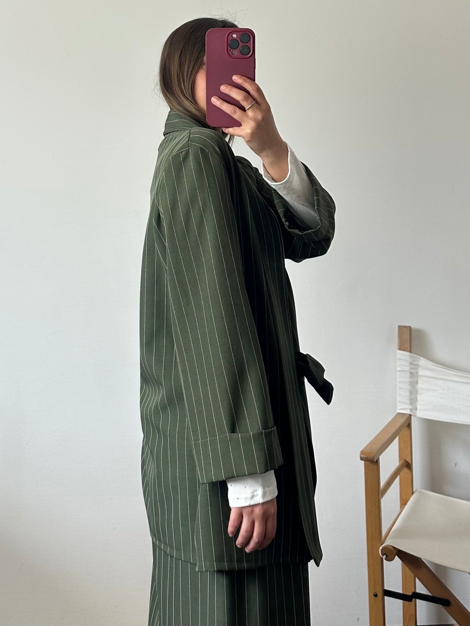 COORDINATO KIMONO GESSATO VERDE