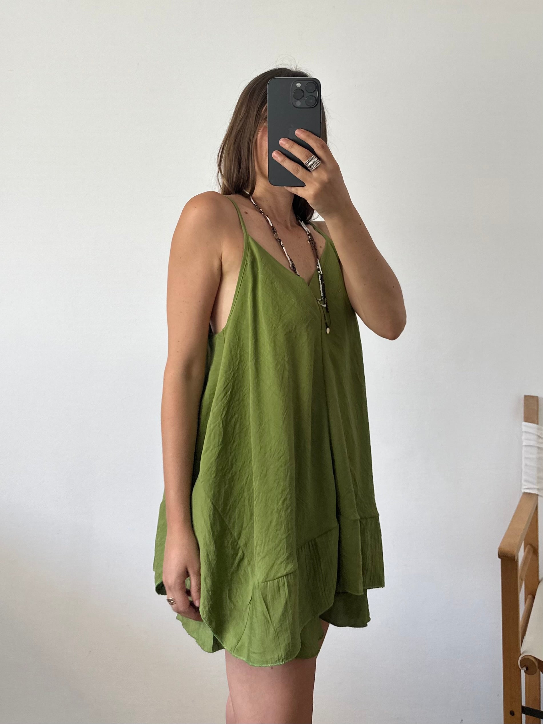 COORDINATO SHORTS verde pistacchio