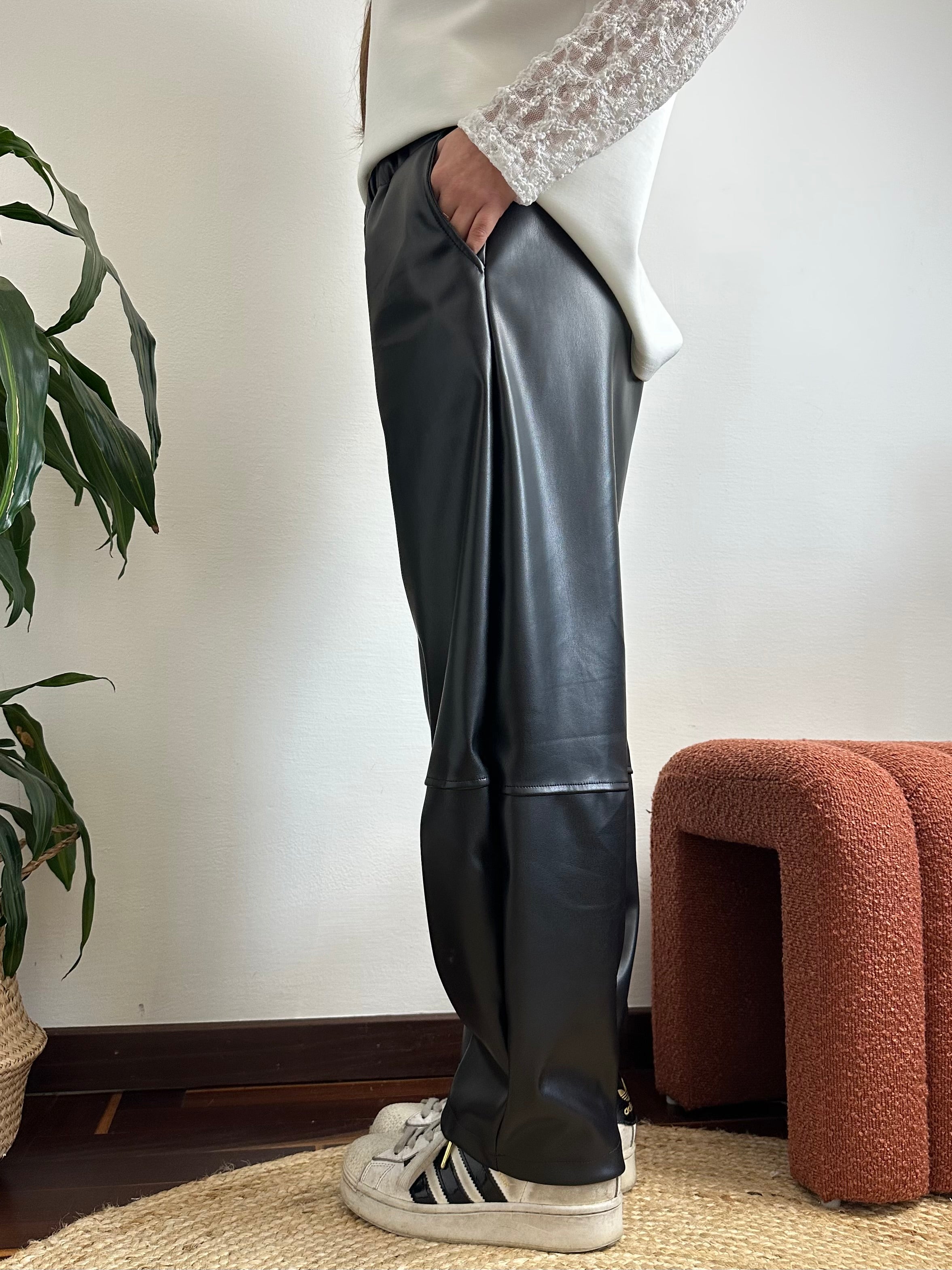 PANTALONE ECopelle Barrel nero