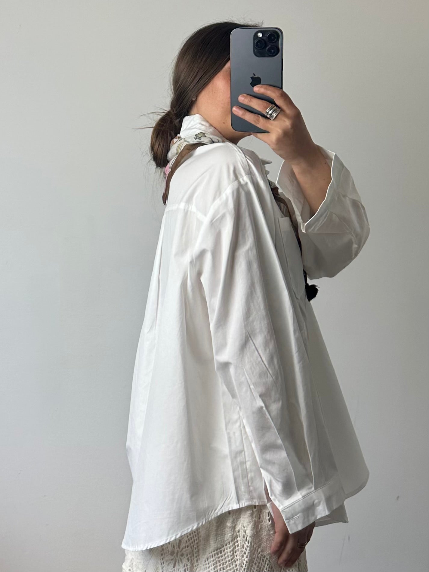 CAMICIA con Foluard in COTONE
