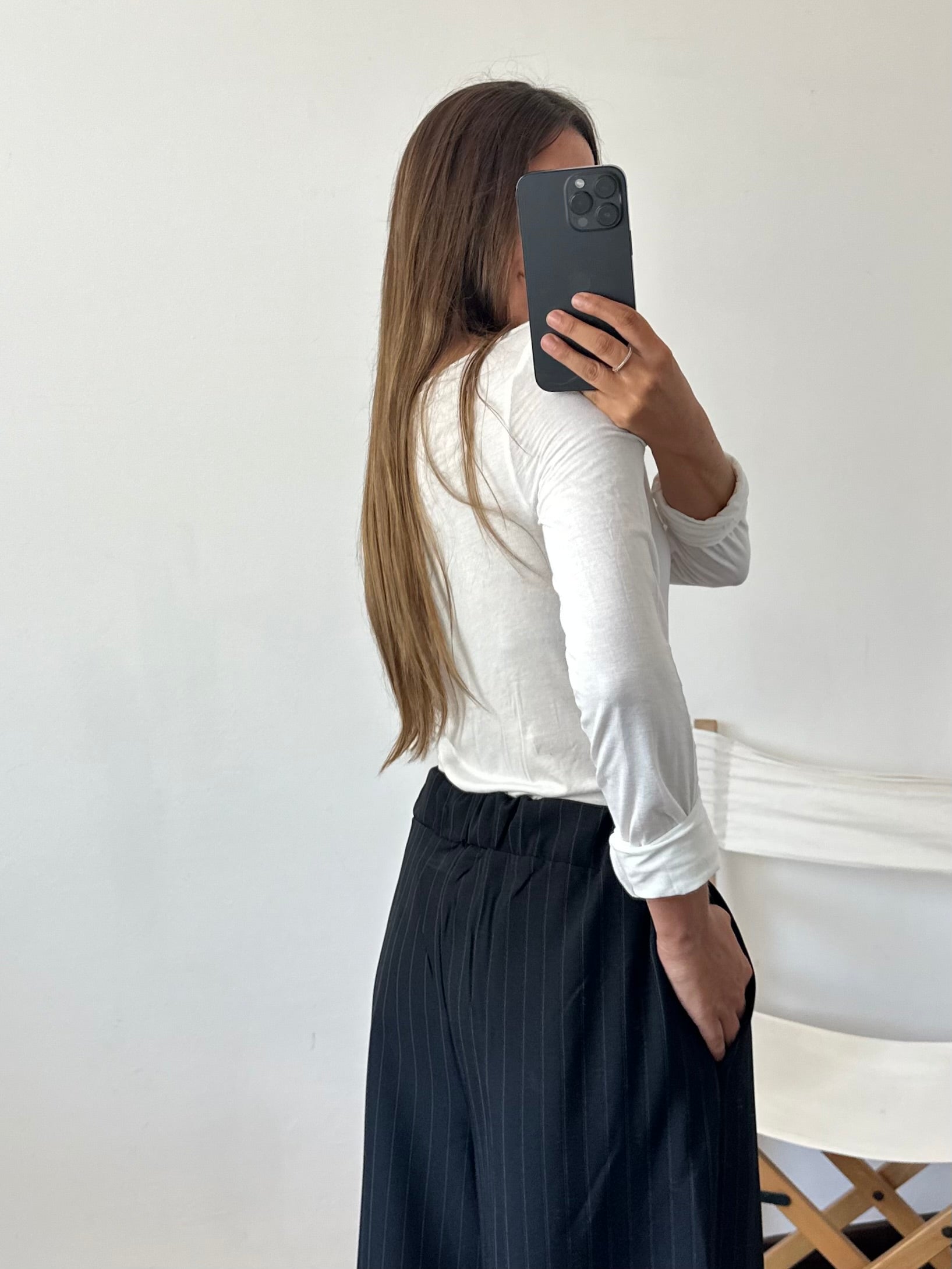 COORDINATO GESSATO con PINCE NERO