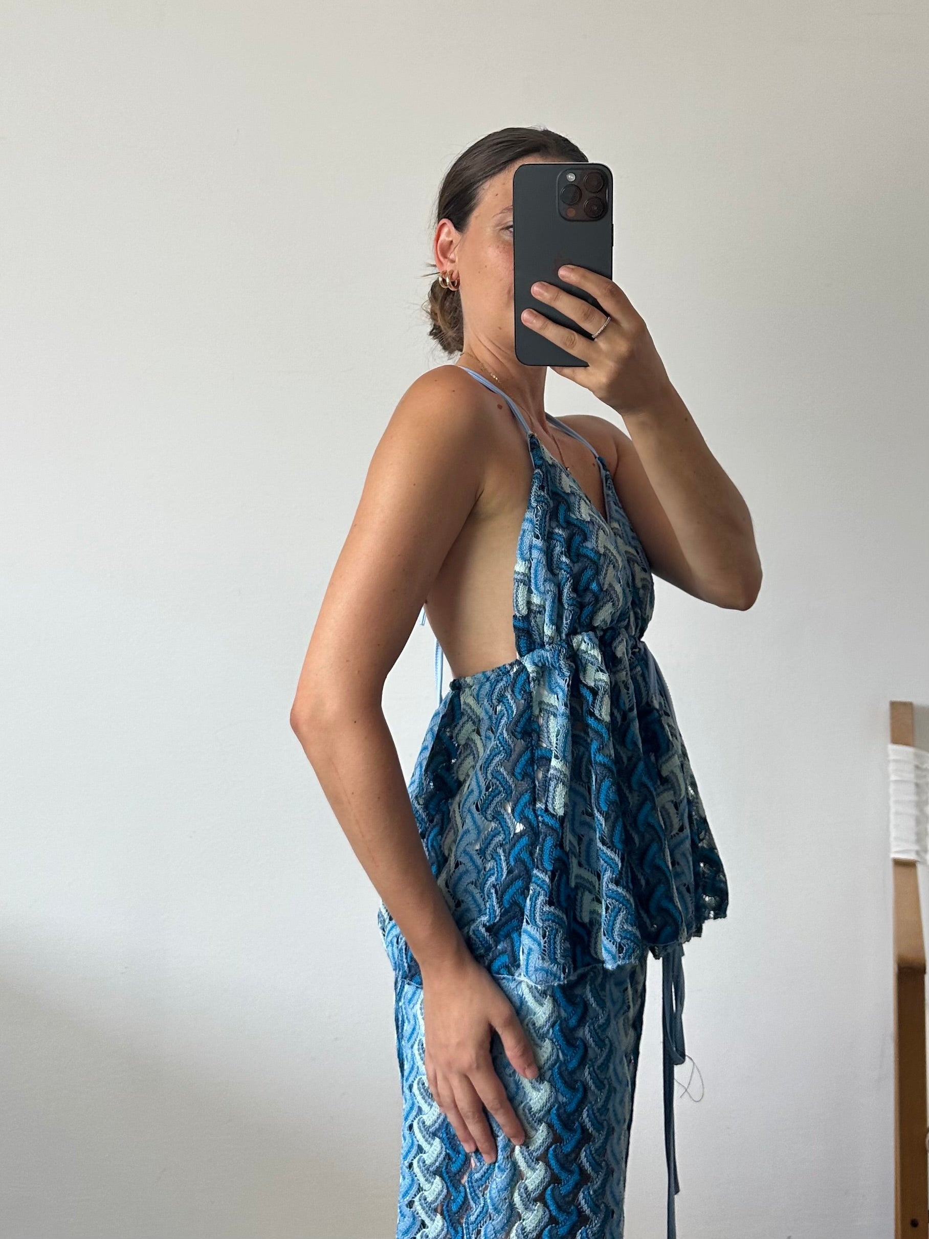 Top summer azzurro