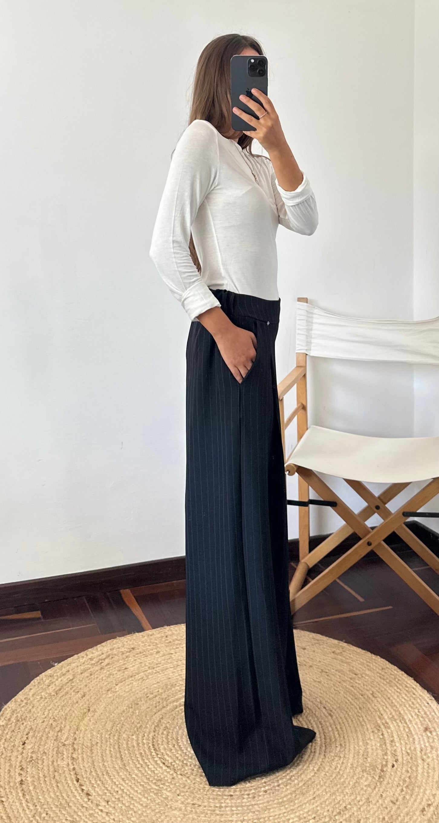 COORDINATO GESSATO con PINCE NERO