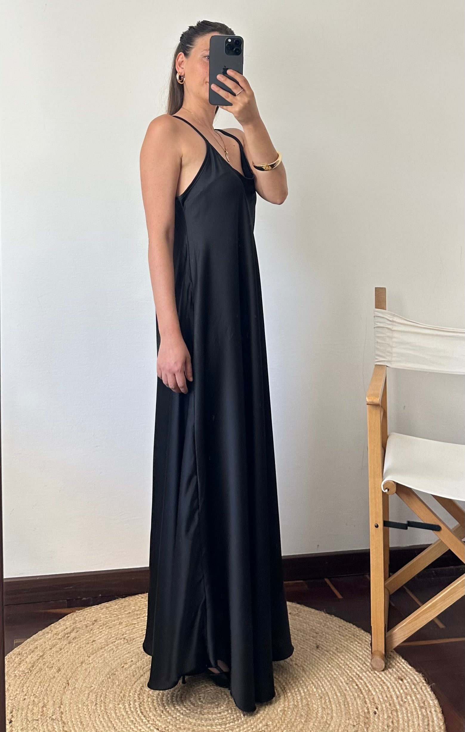 ABITO SATIN NERO
