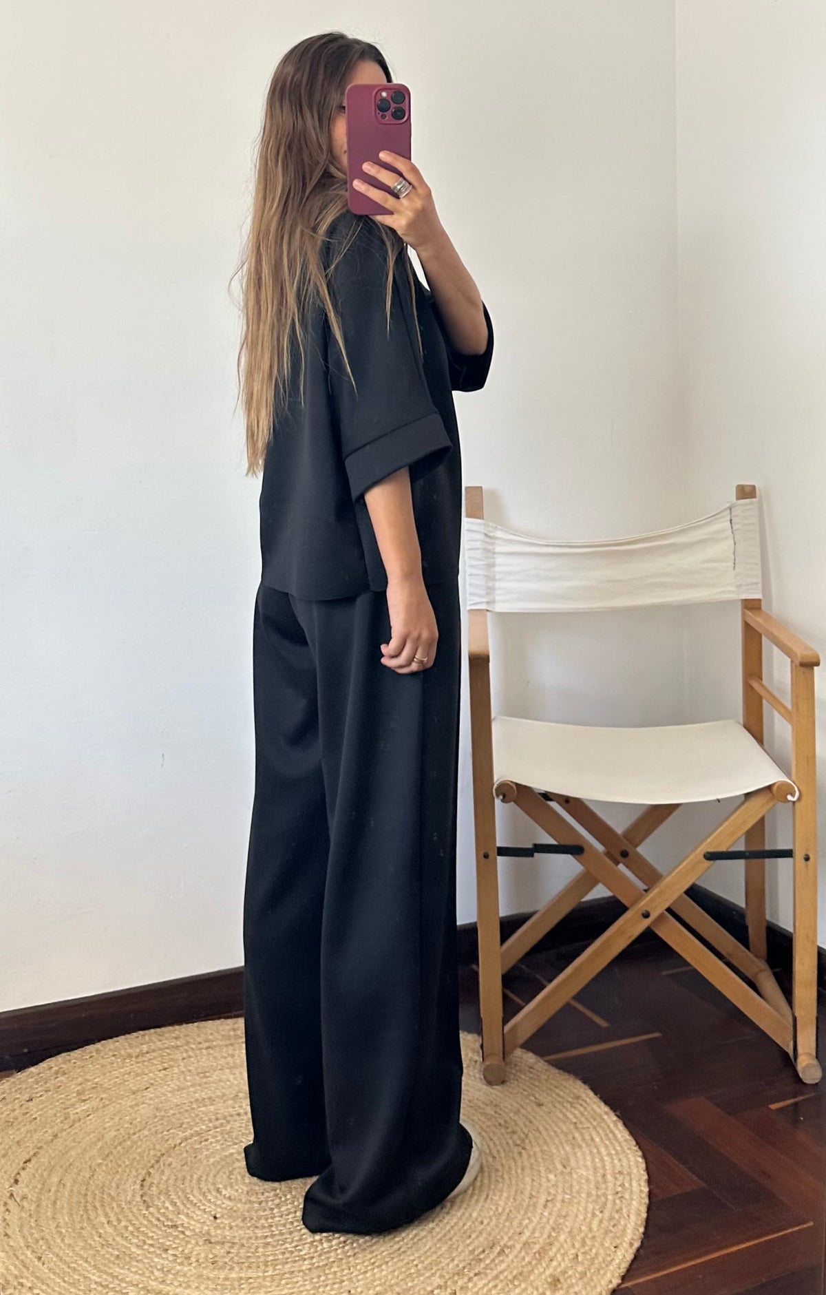 COORDINATO LUPETTO NERO