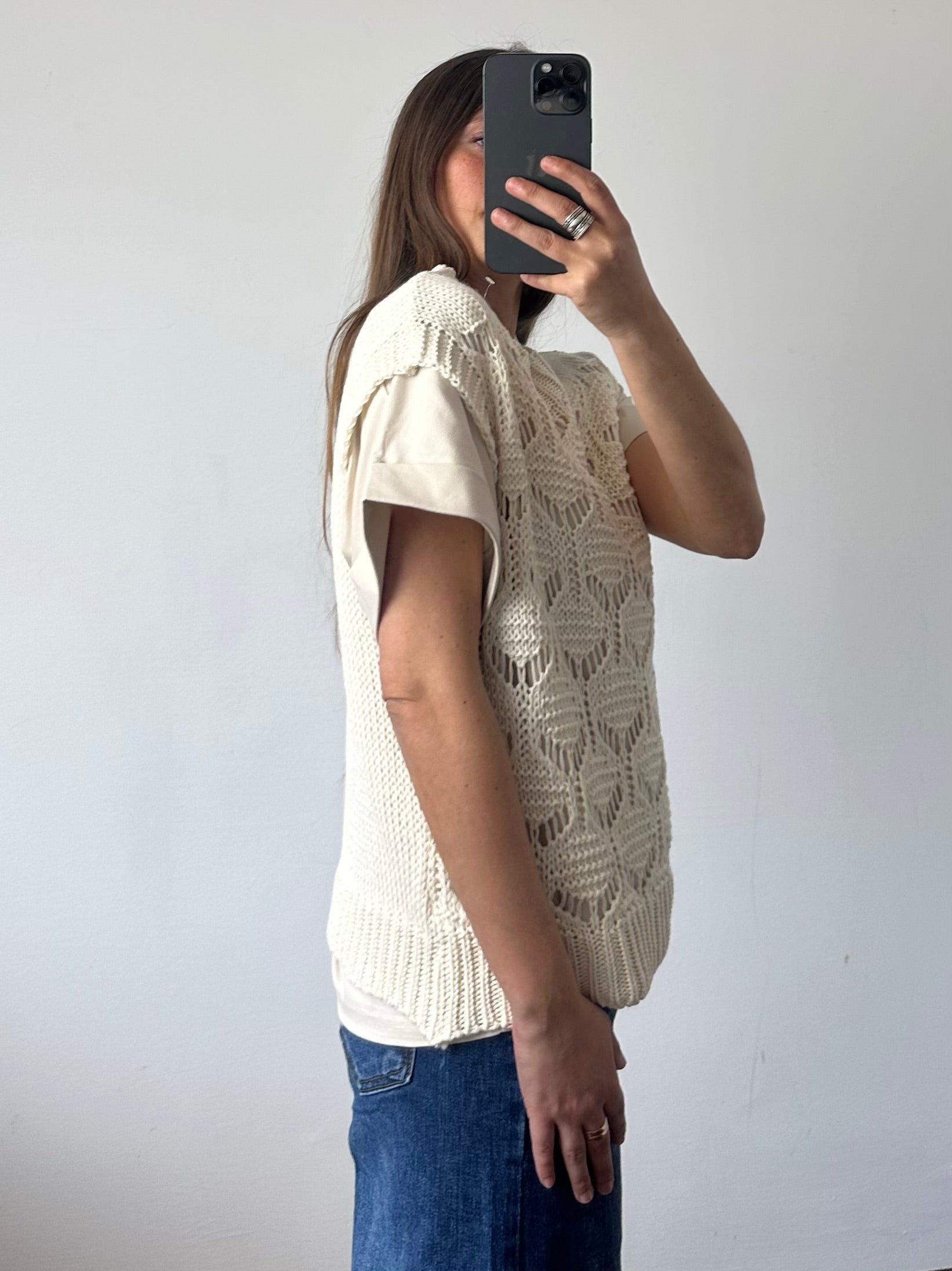 Gilet in cotone BEIGE