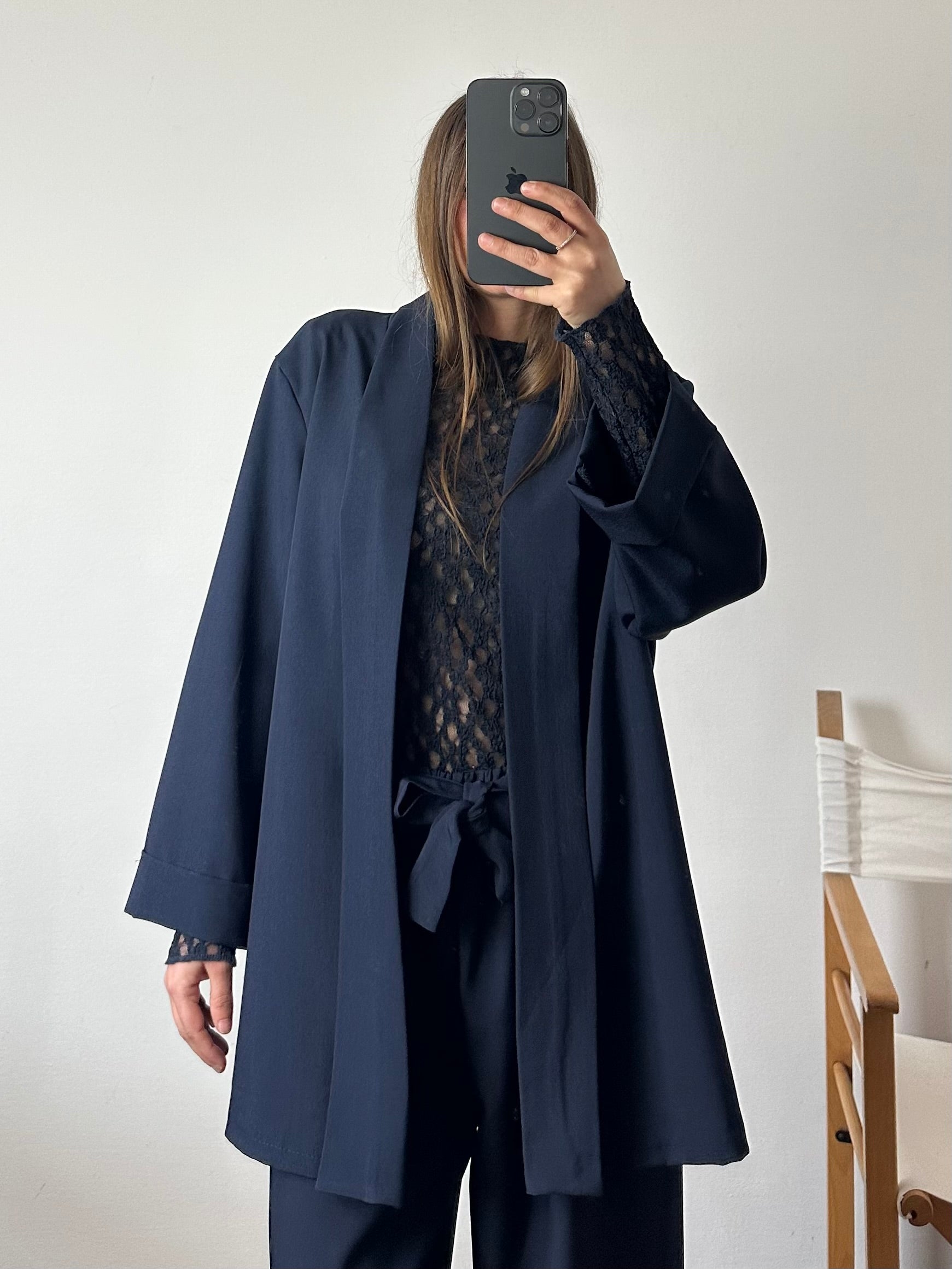 COORDINATO KIMONO BLU
