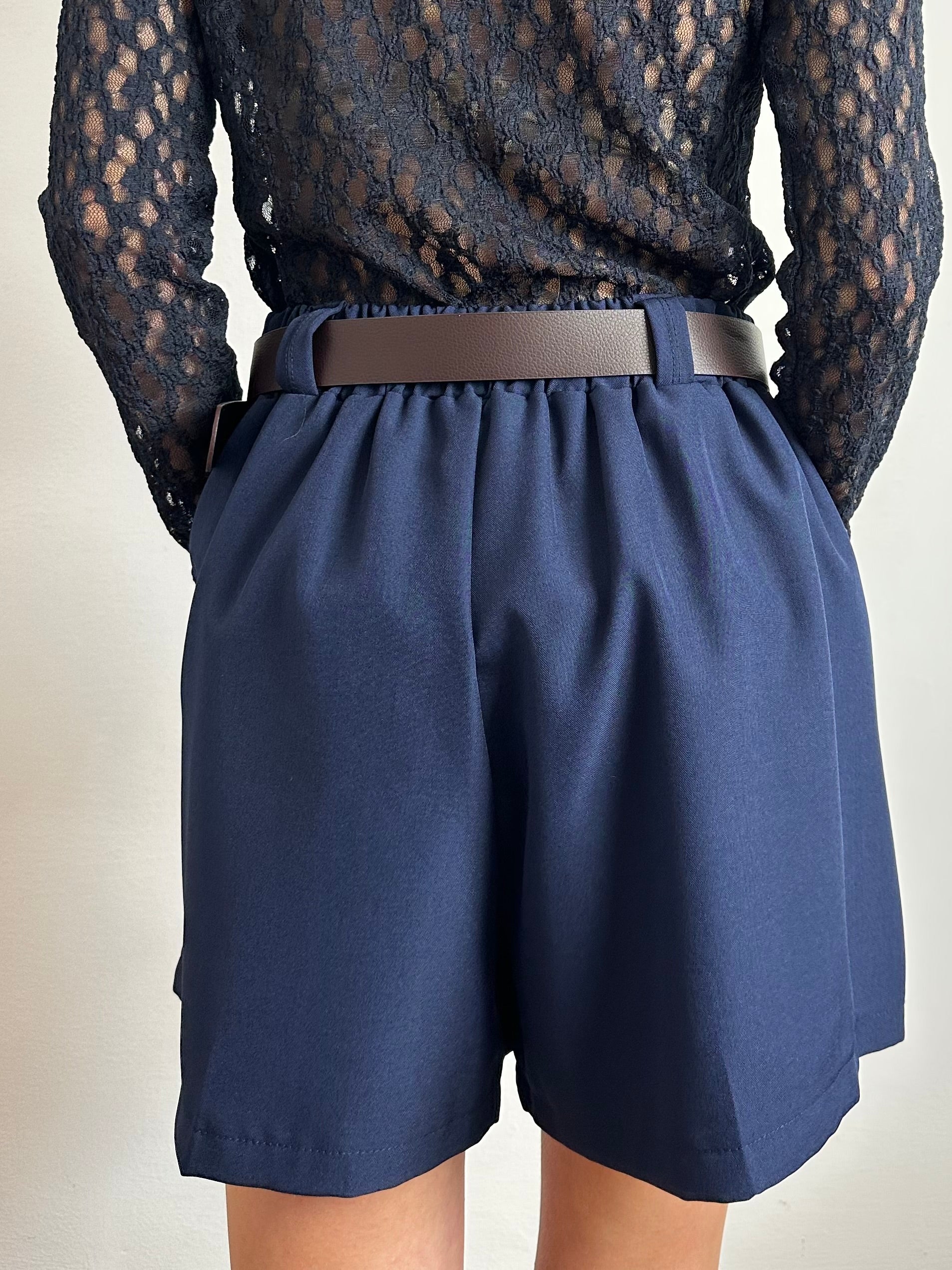 COORDINATO SHORTS BLU