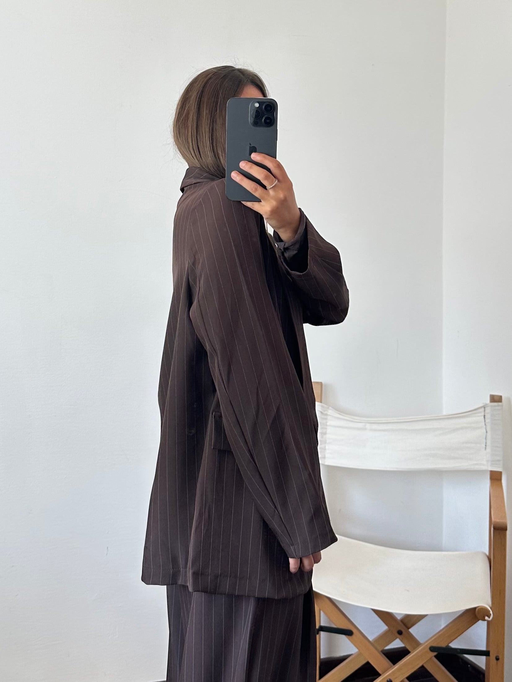 COORDINATO GESSATO con PINCE CIOCCOLATO