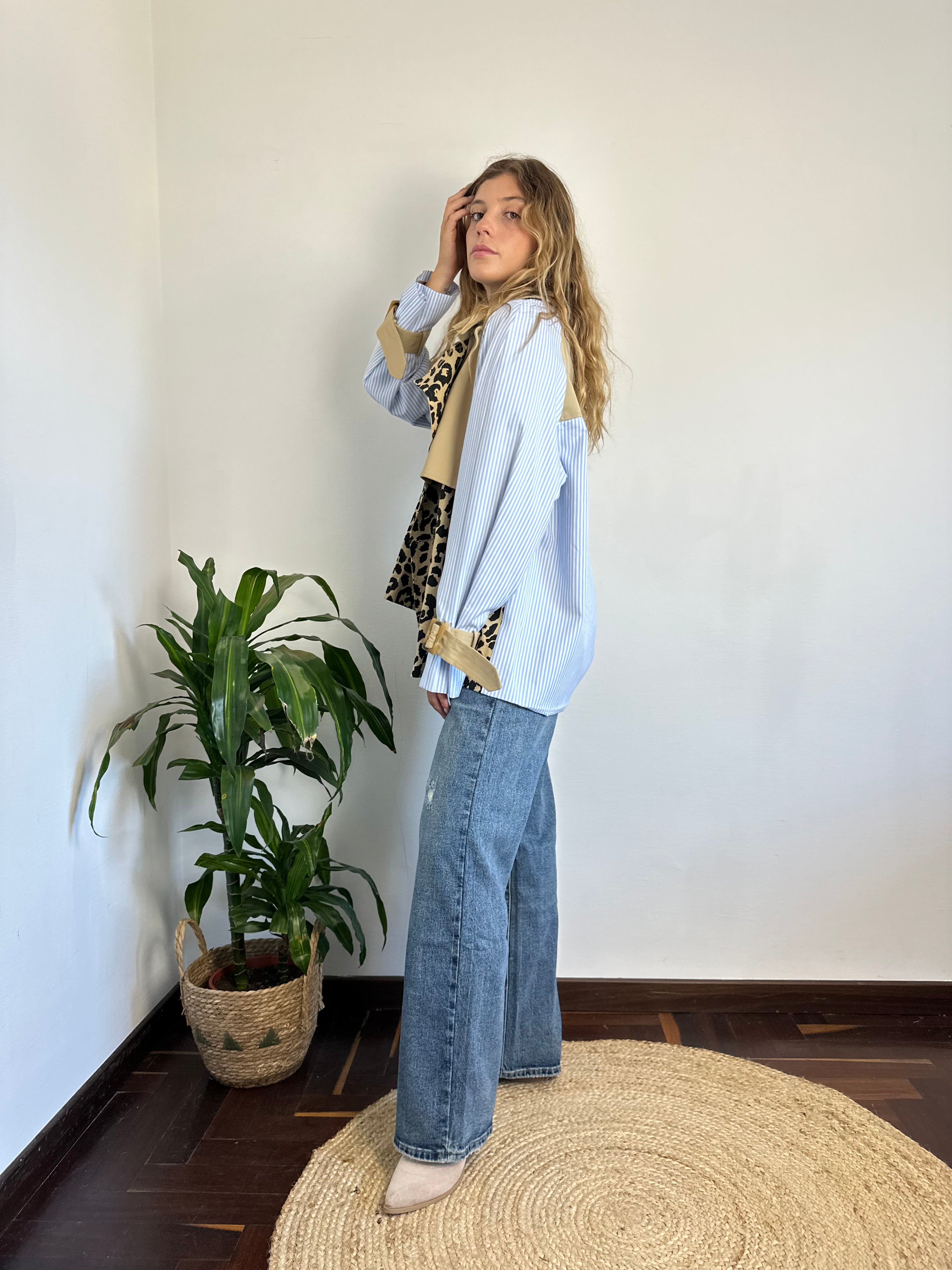 TRENCH LEOPARDATO