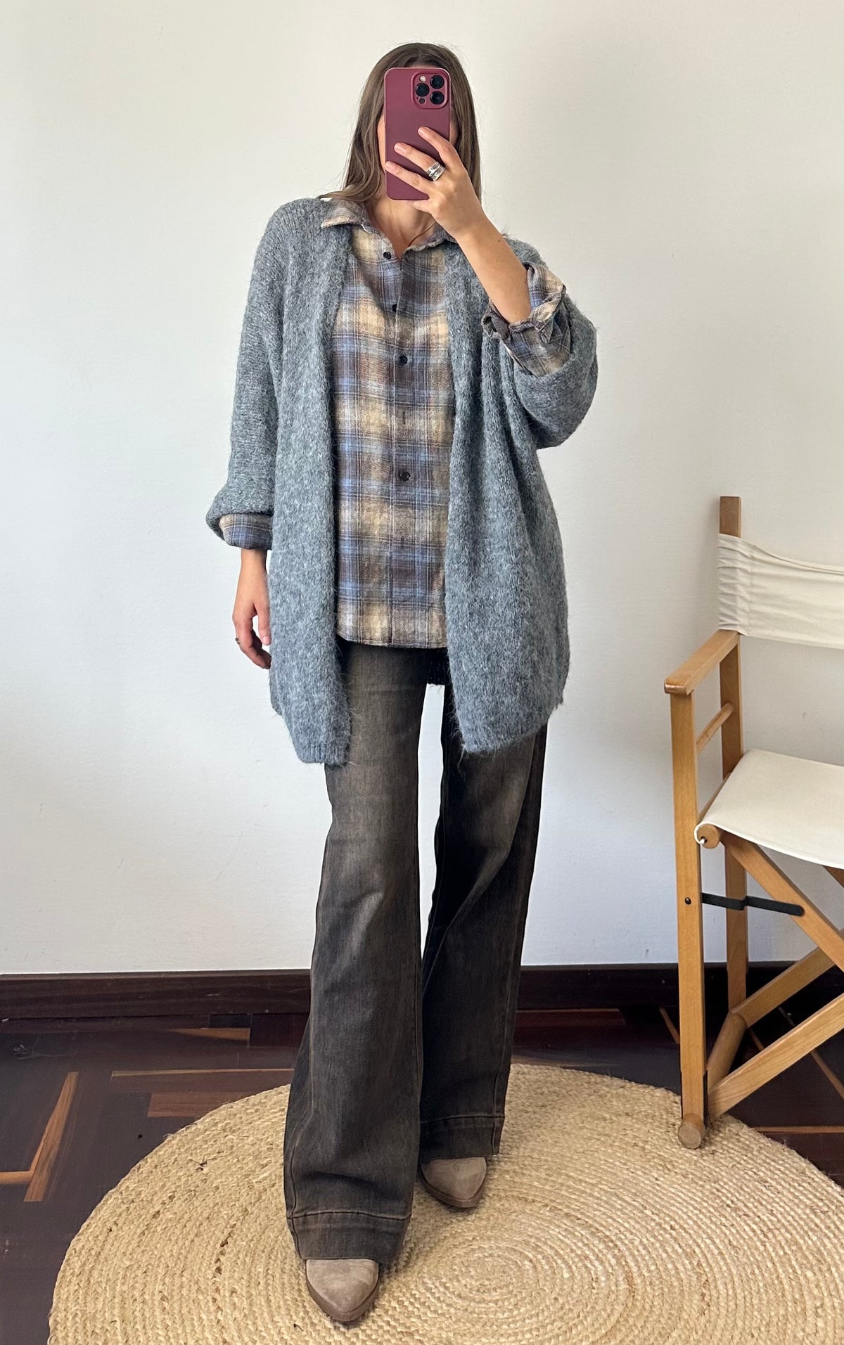 CARDIGAN misto LANA GRIGIO
