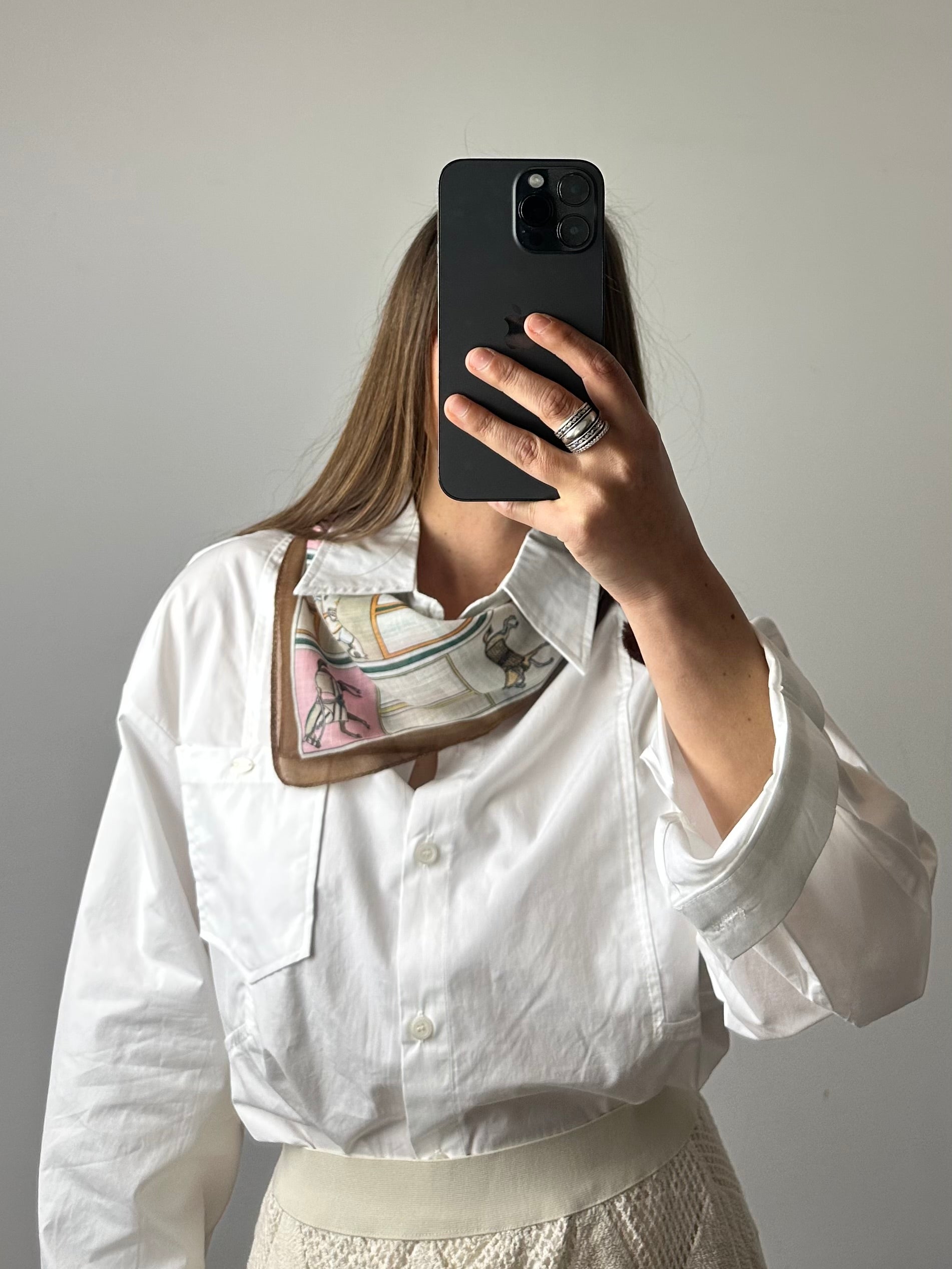 CAMICIA con Foluard in COTONE