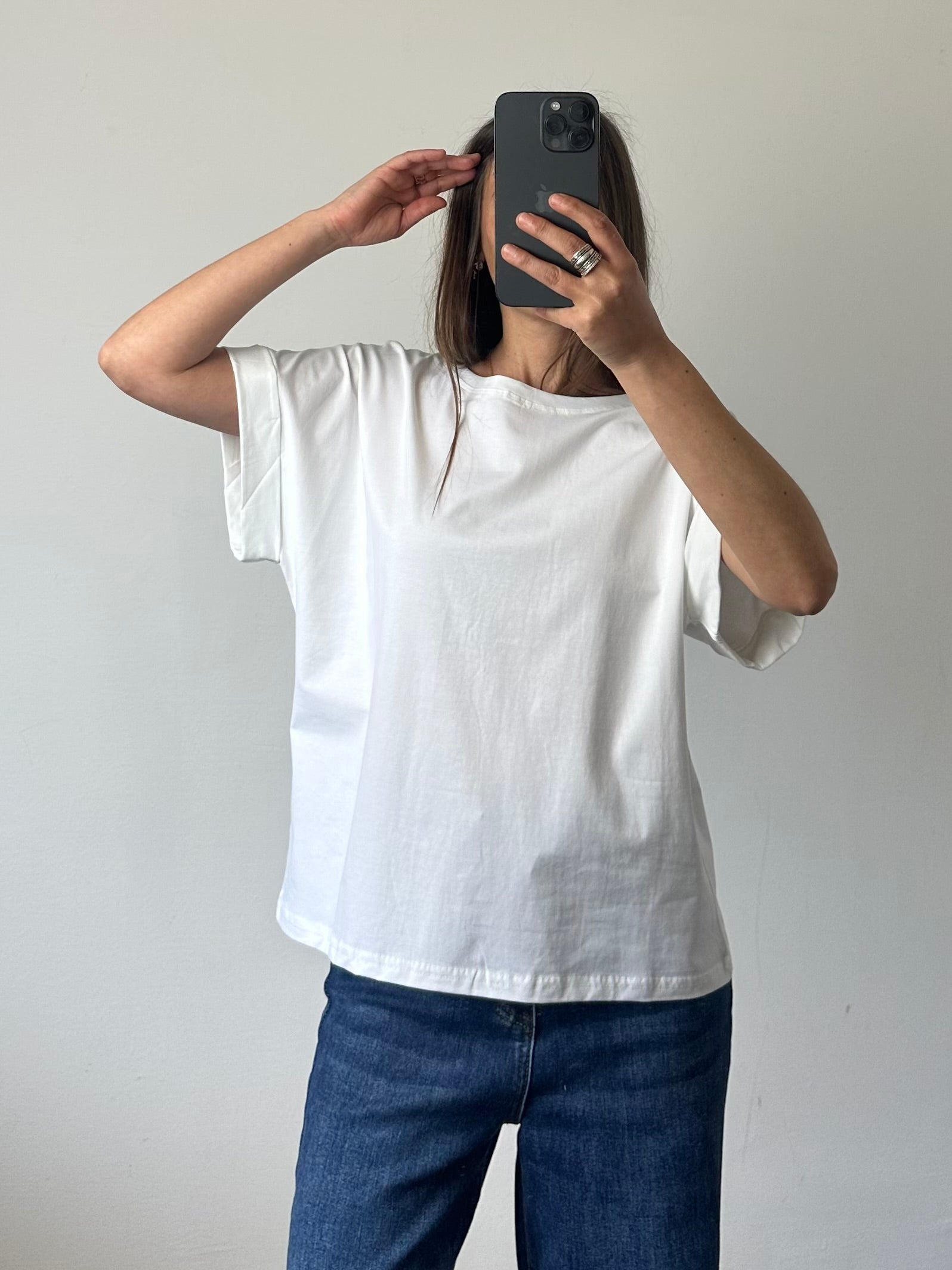 T-shirt in cotone bianca