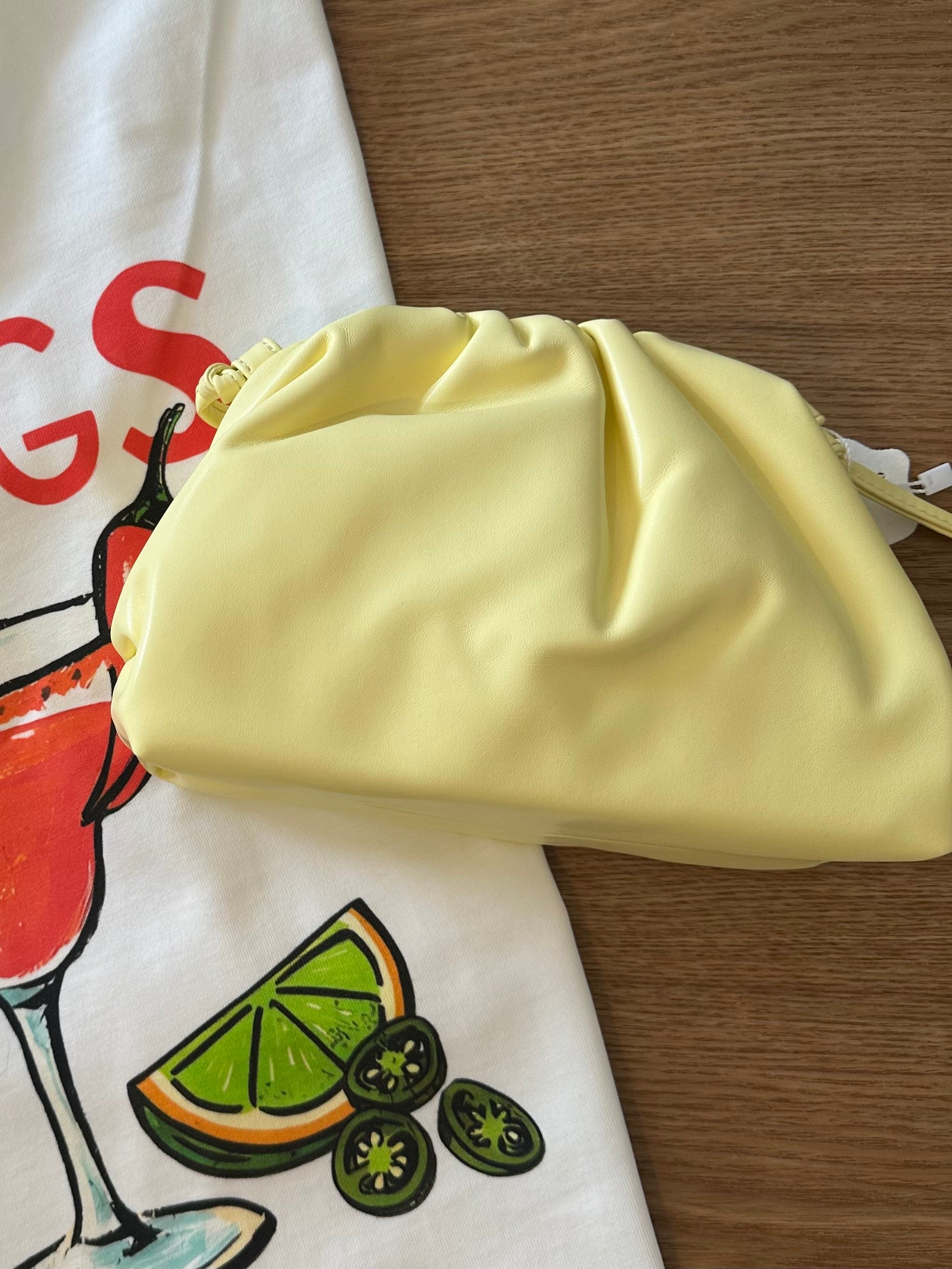 BORSA MINI CLOUD GIALLA