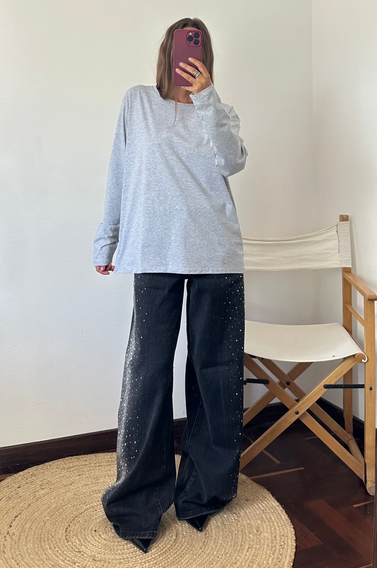 MAGLIA in COTONE GRIGIO