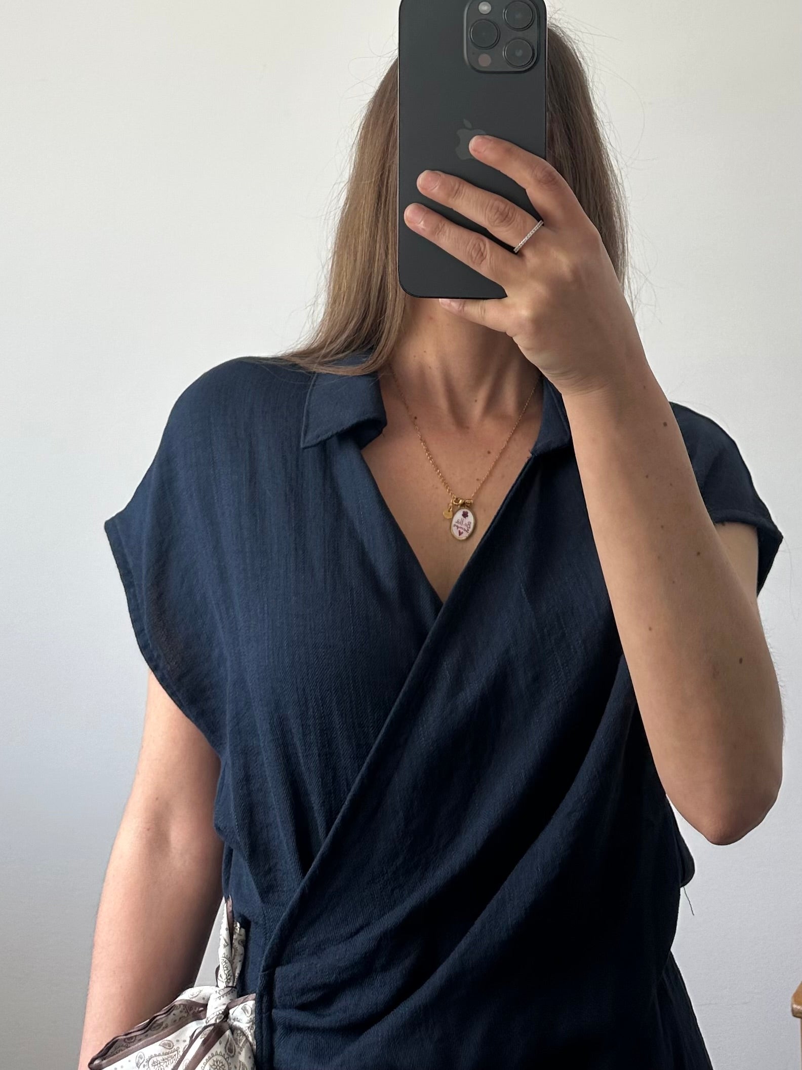 COORDINATO foulard blu