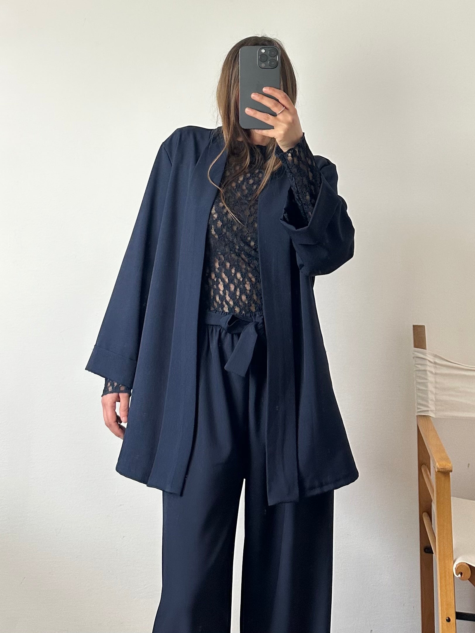 COORDINATO KIMONO BLU