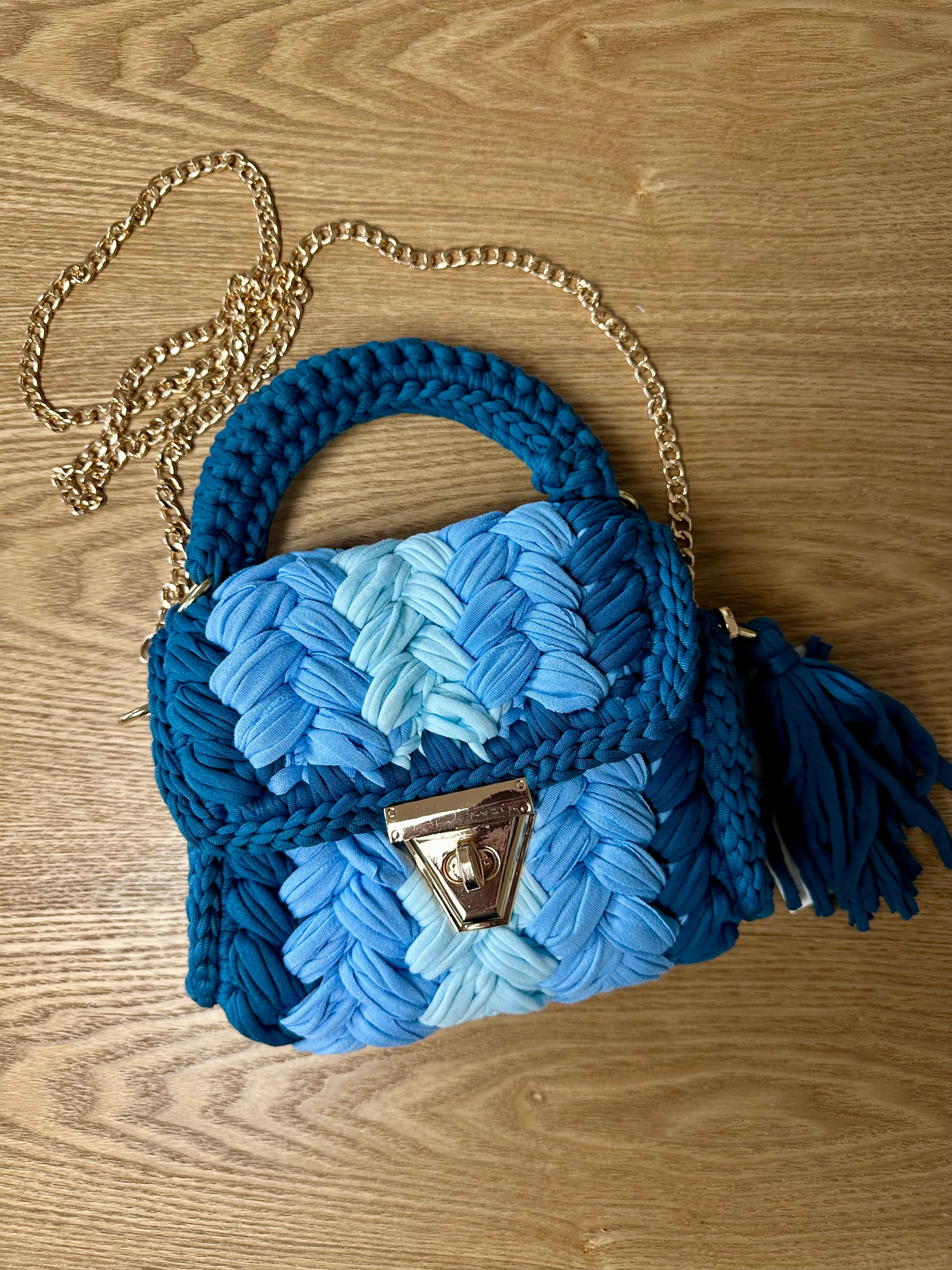 BORSA MINI UNCinetto azzurra