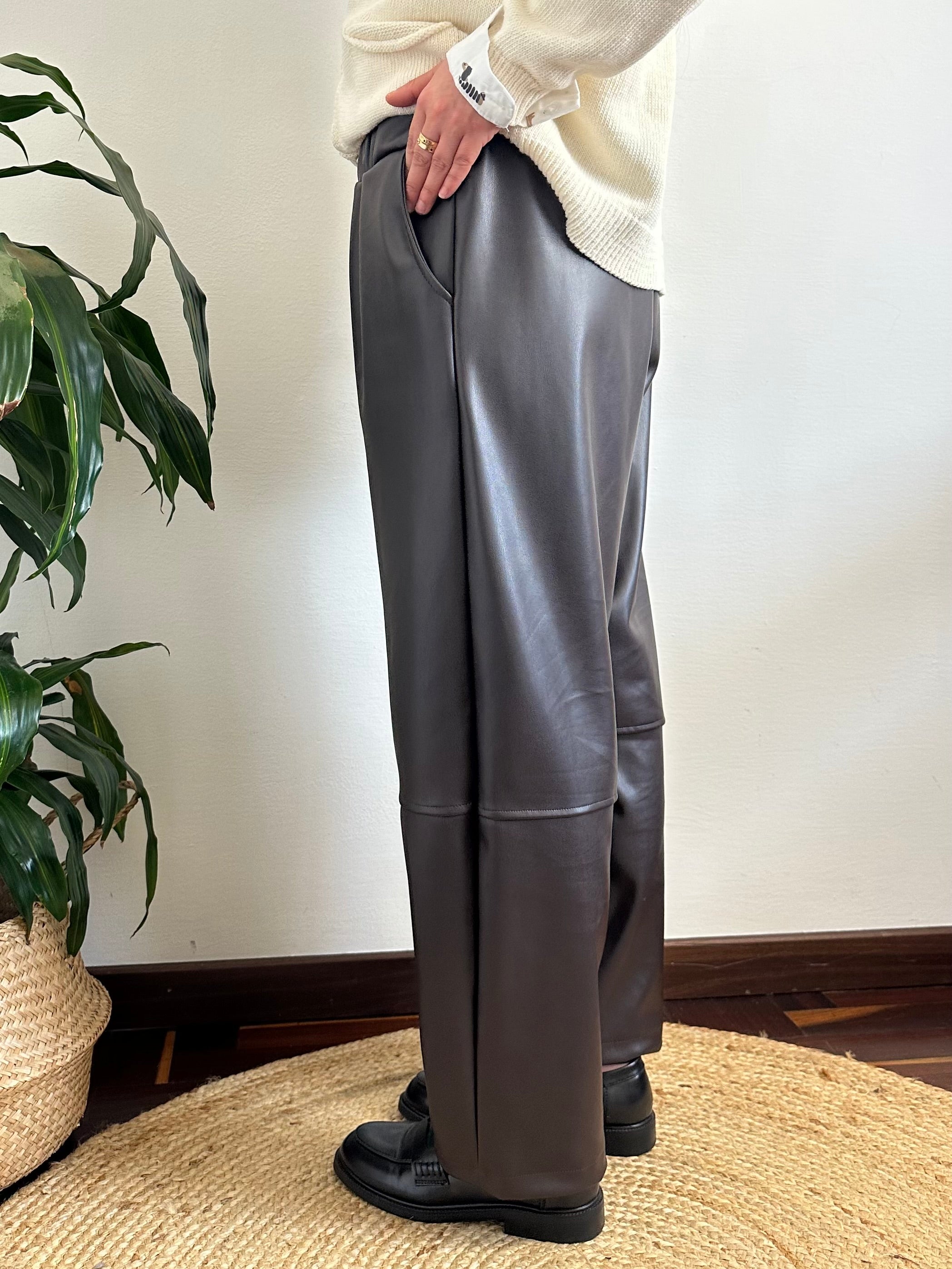 PANTALONE ECopelle Barrel marrone