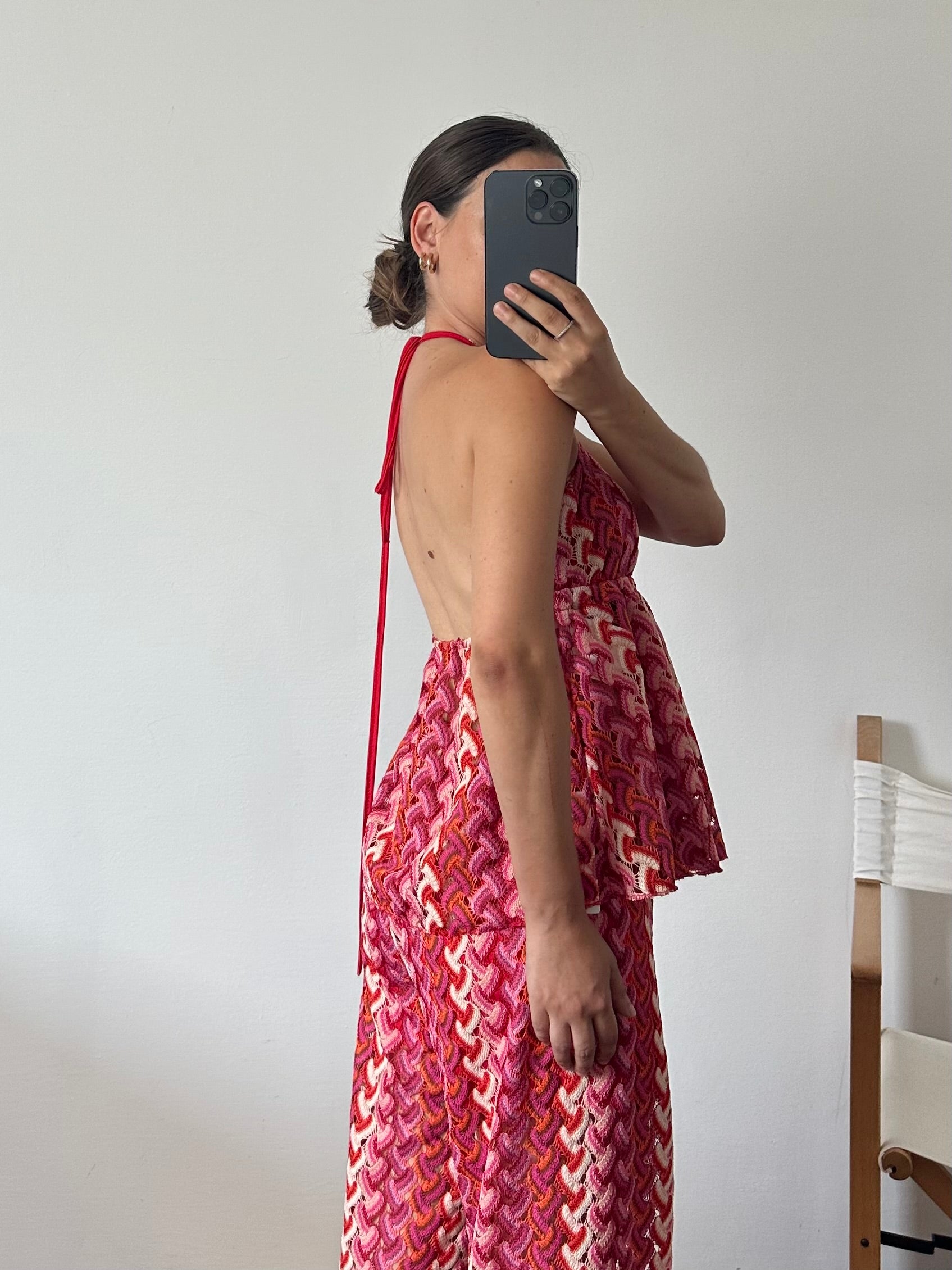 Top summer fucsia-rosso
