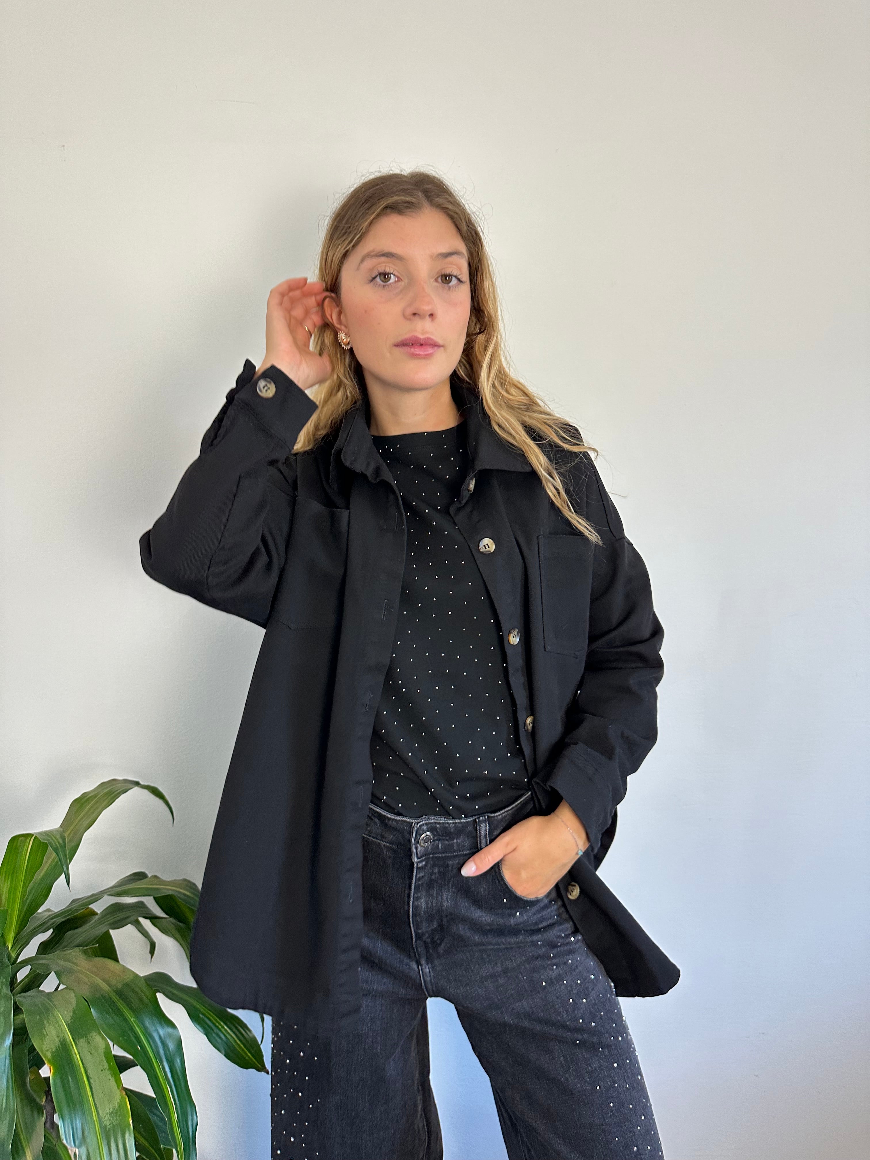 CAMICIA GABARDINA in COTONE