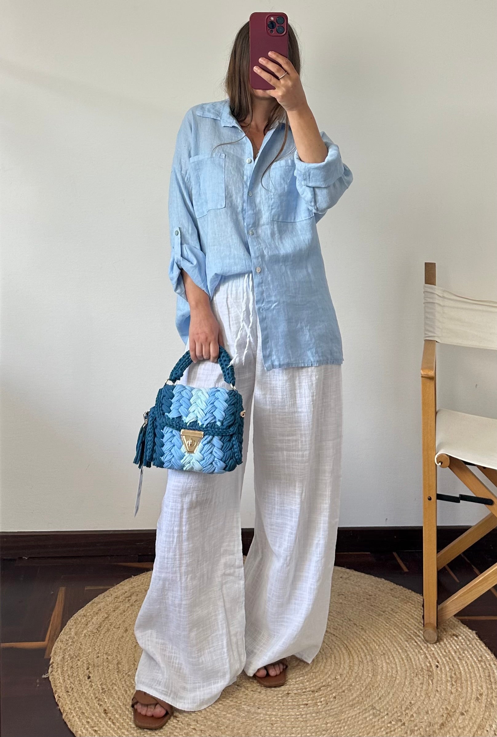 BORSA MINI UNCinetto azzurra