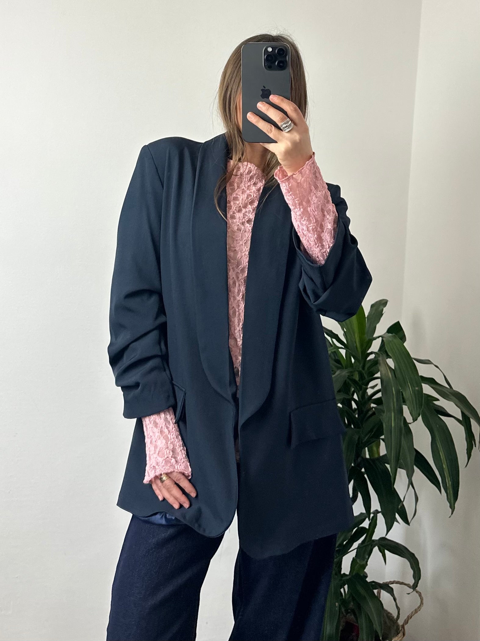 MAGLIA ELASTICIZZATA PIZZO ROSA