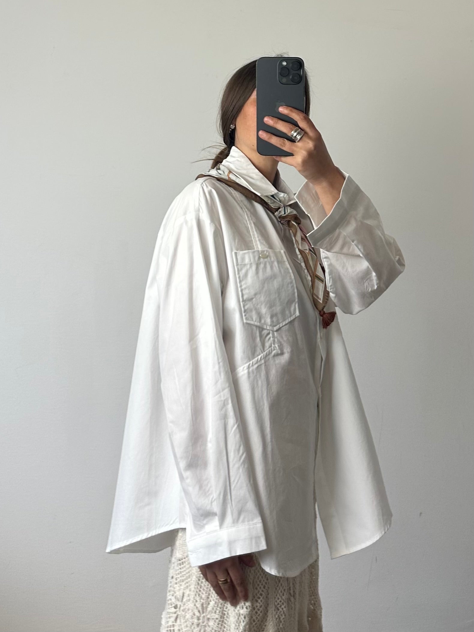 CAMICIA con Foluard in COTONE