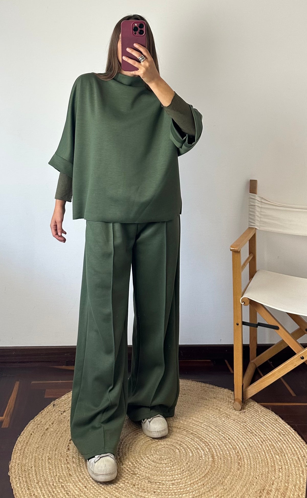 COORDINATO LUPETTO VERDE